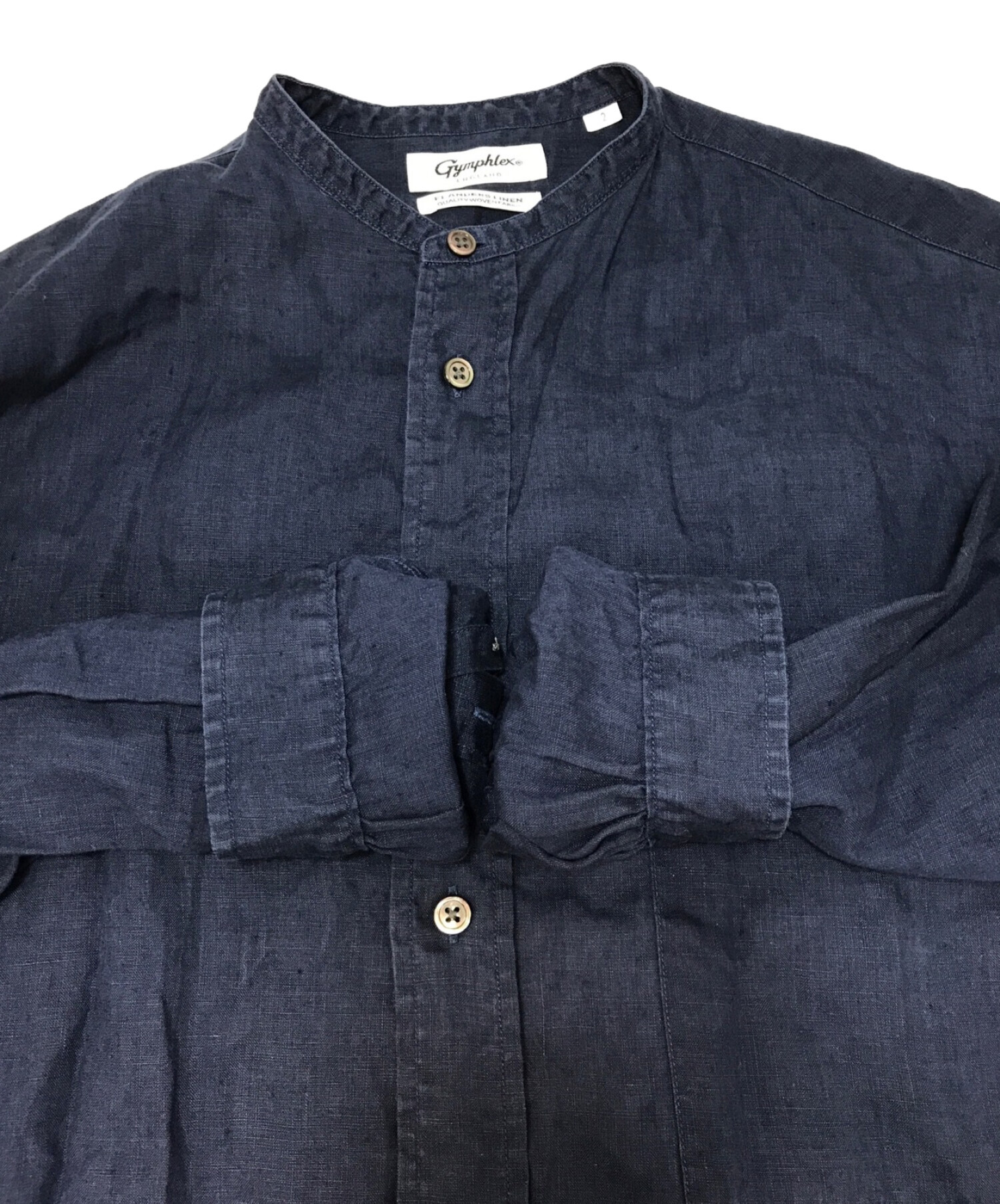 中古・古着通販】Gymphlex (ジムフレックス) リネンシャツワンピース 