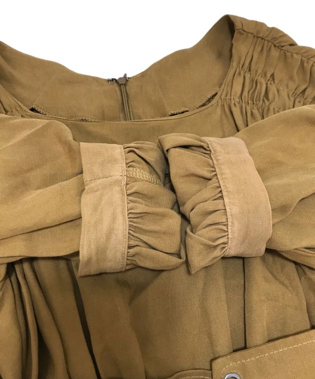 中古・古着通販】Estella.K (エステラケー) ロングワンピース ベージュ