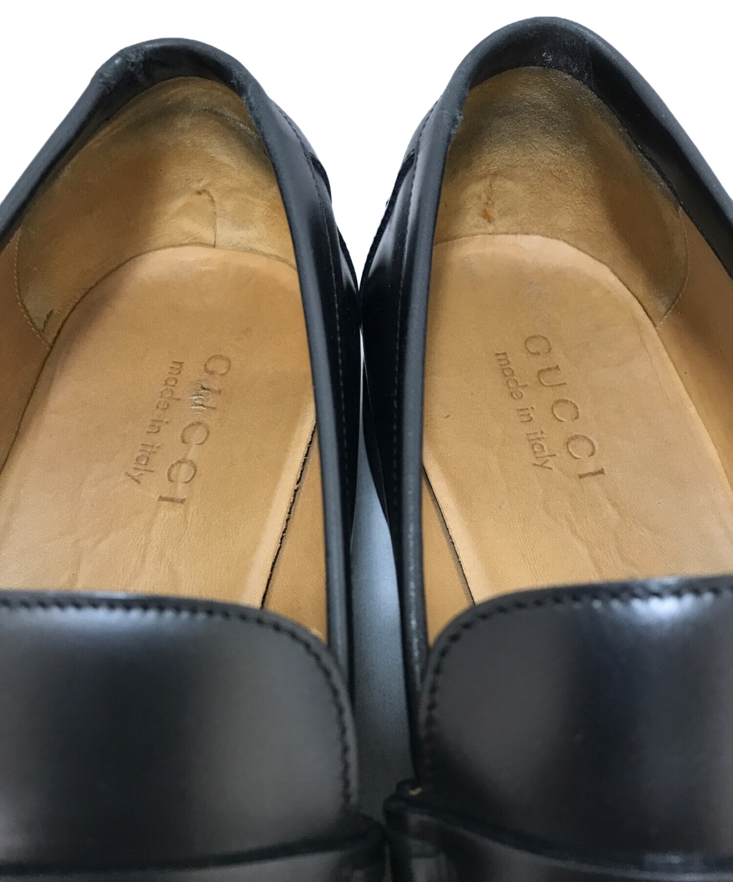 中古・古着通販】GUCCI (グッチ) ローファー ブラック サイズ:8.5