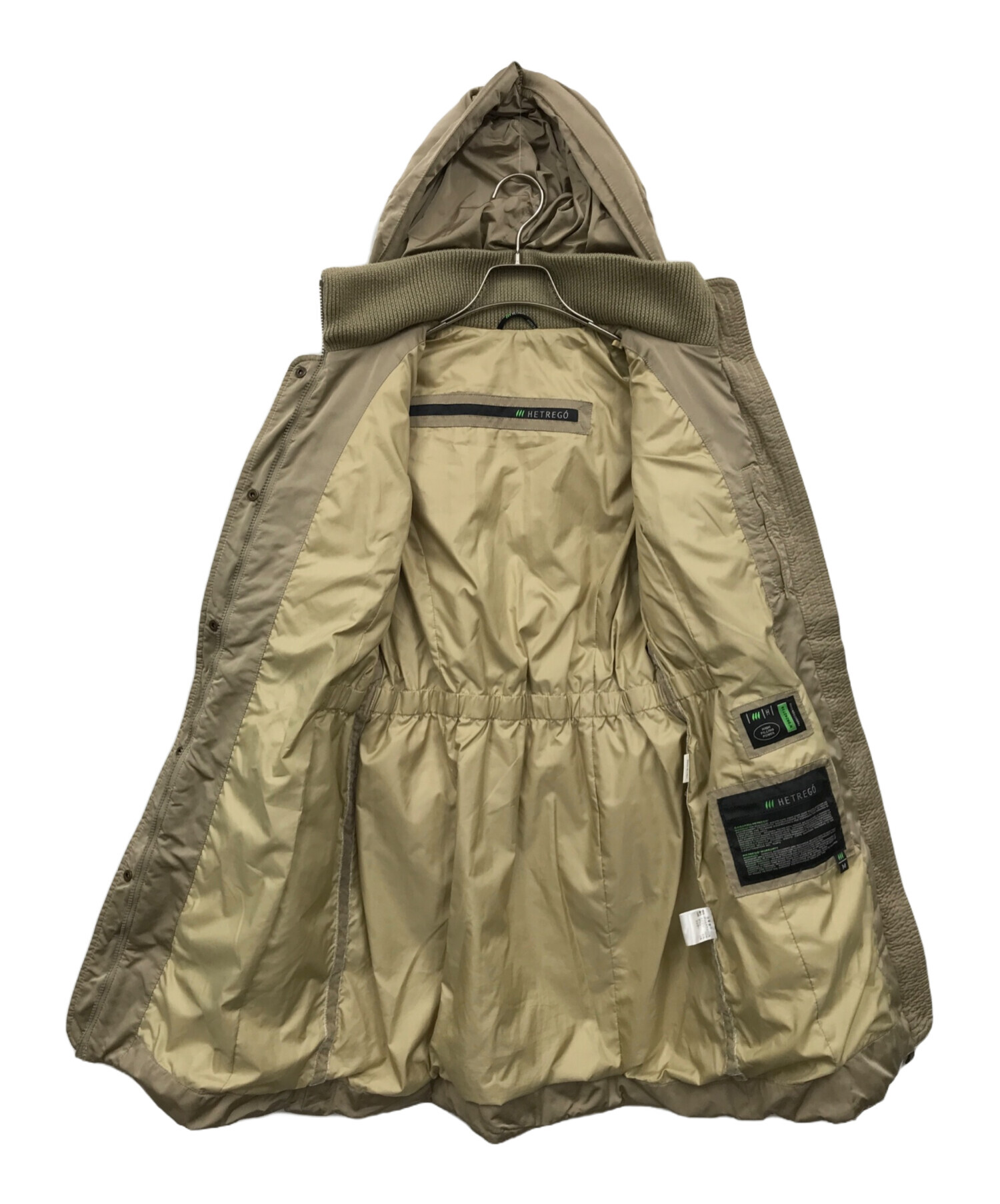 中古・古着通販】HETREGO (エトレゴ) ダウンコート ベージュ サイズ:M