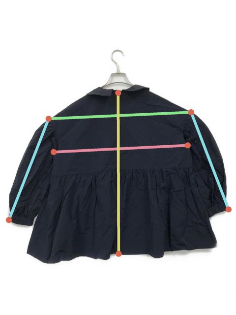 中古・古着通販】YORI (ヨリ) フラットカラーティアードブラウス
