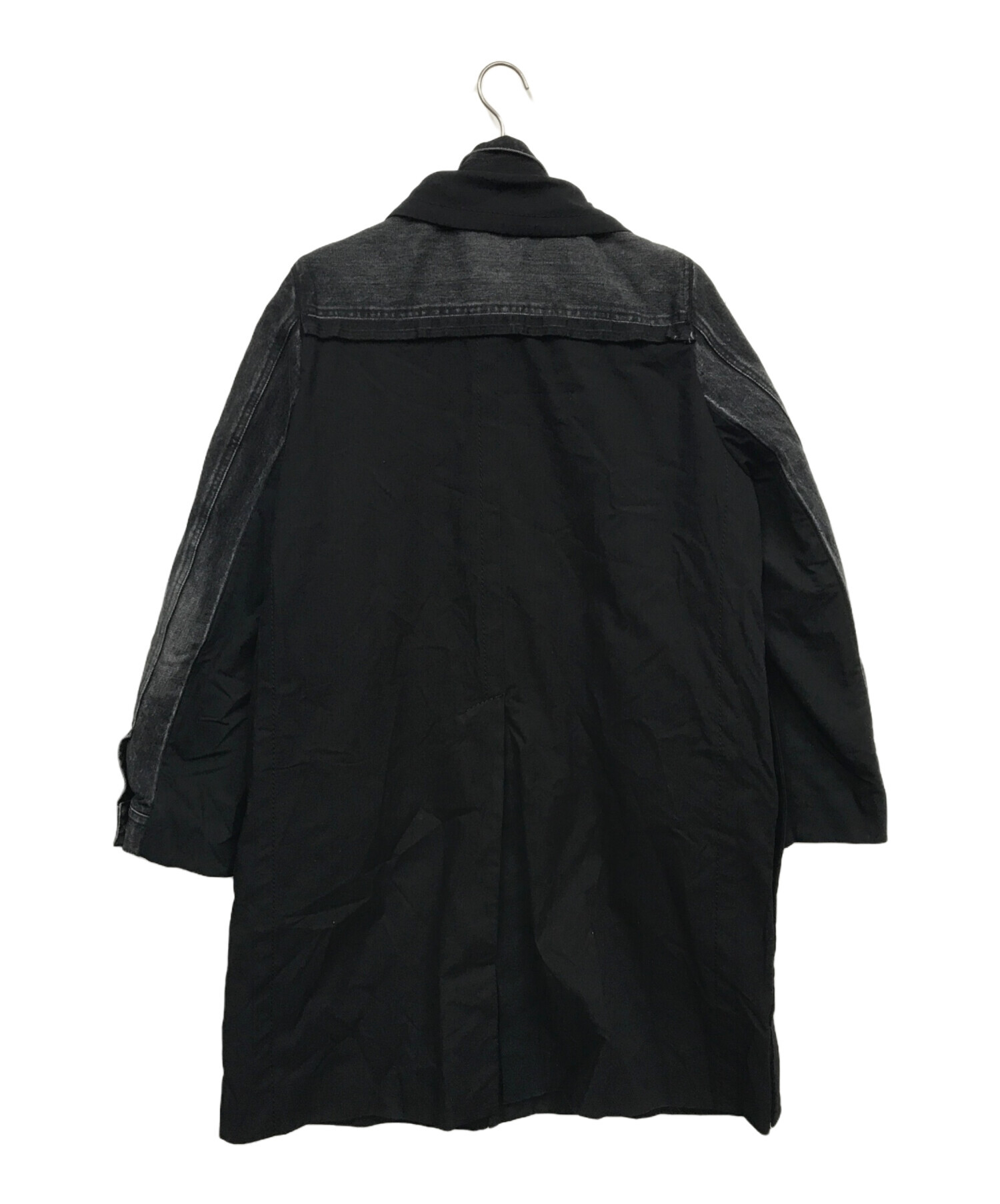 中古・古着通販】sacai (サカイ) デニムドッキングステンカラーコート 
