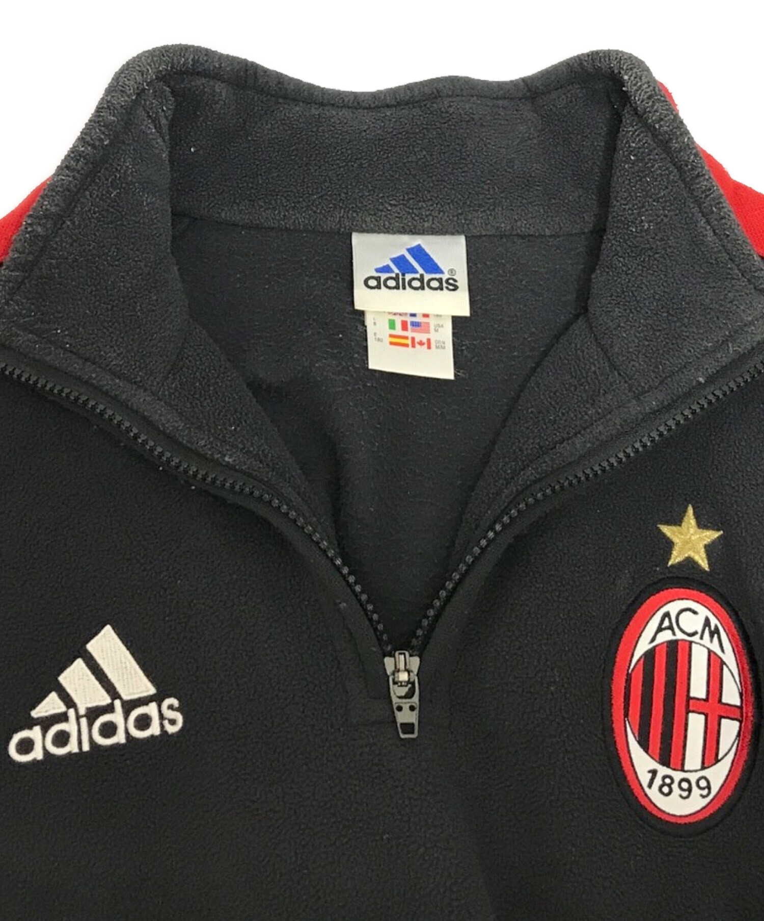 中古・古着通販】adidas (アディダス) フリースジャケット ブラック