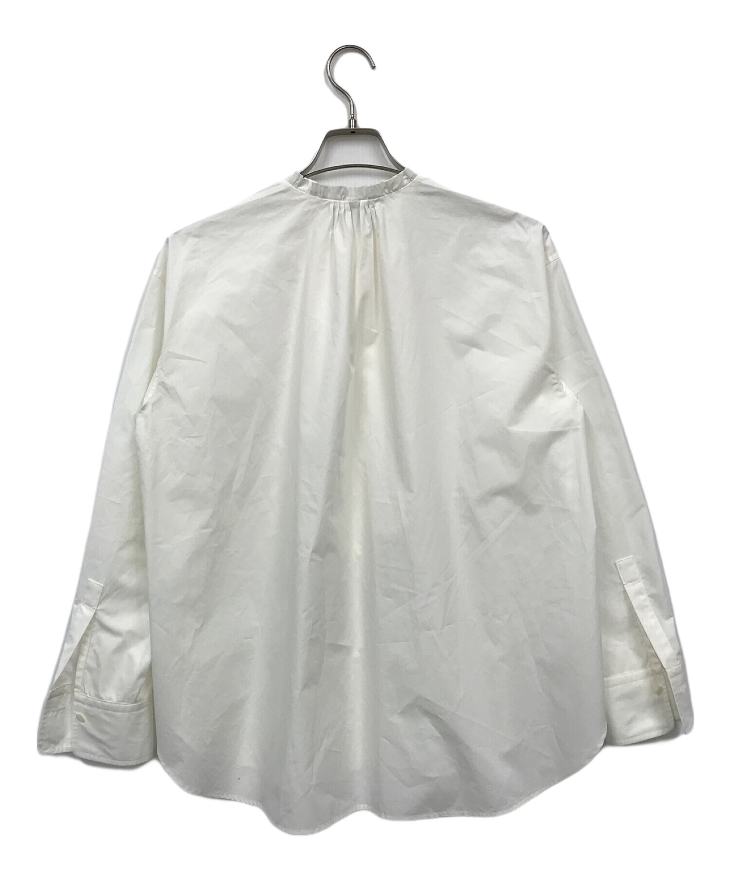 Drawer×T-mat シャーリングブラウス 白 ドゥロワー 定価63800円 Drawer×T-mat シャーリングブラウス 白 ドゥロワー 定価63800