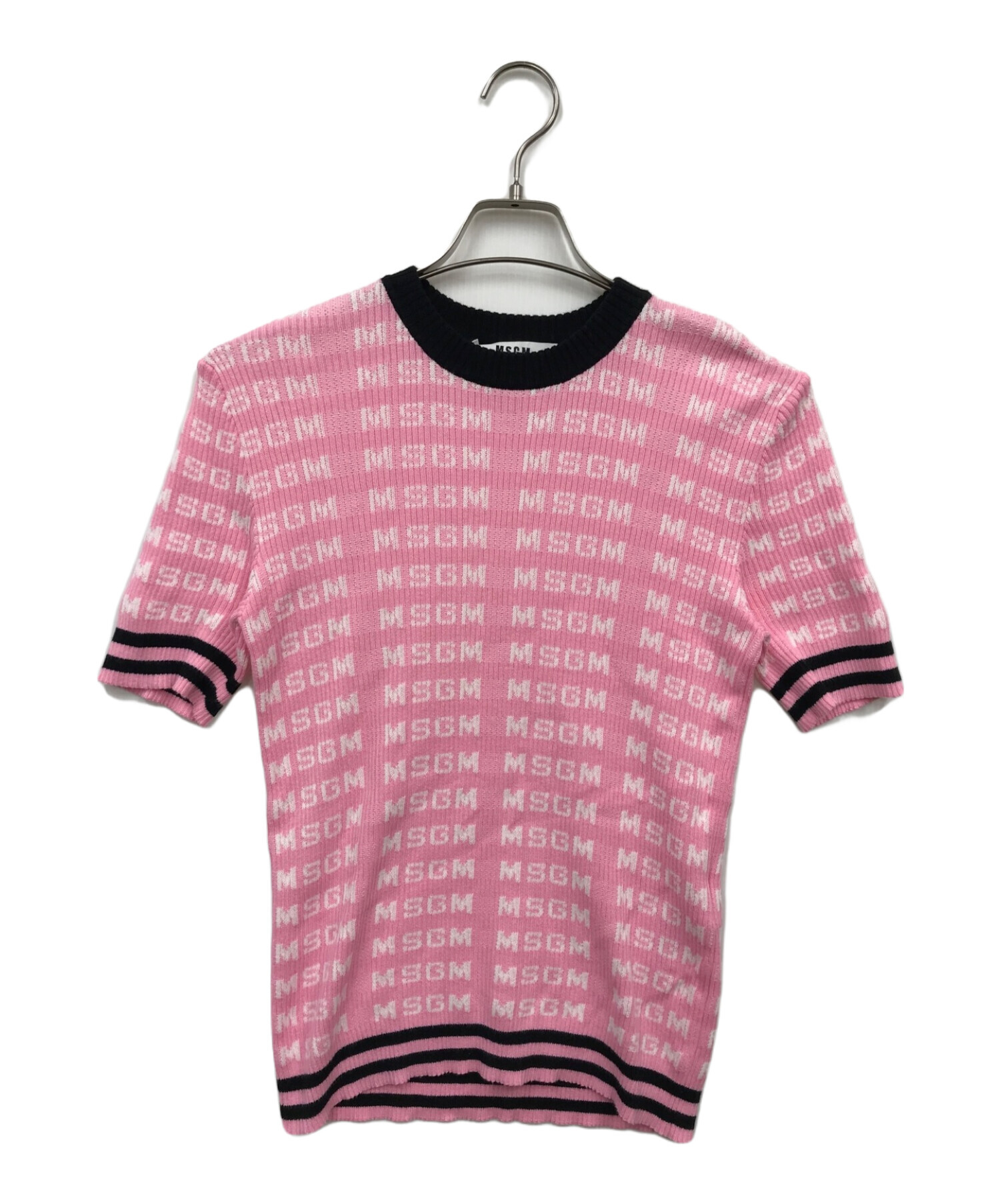 MSGM - MSGM ピンクニット 中古・古着通販】MSGM (エムエスジーエム) ニット ピンク サイズ:S