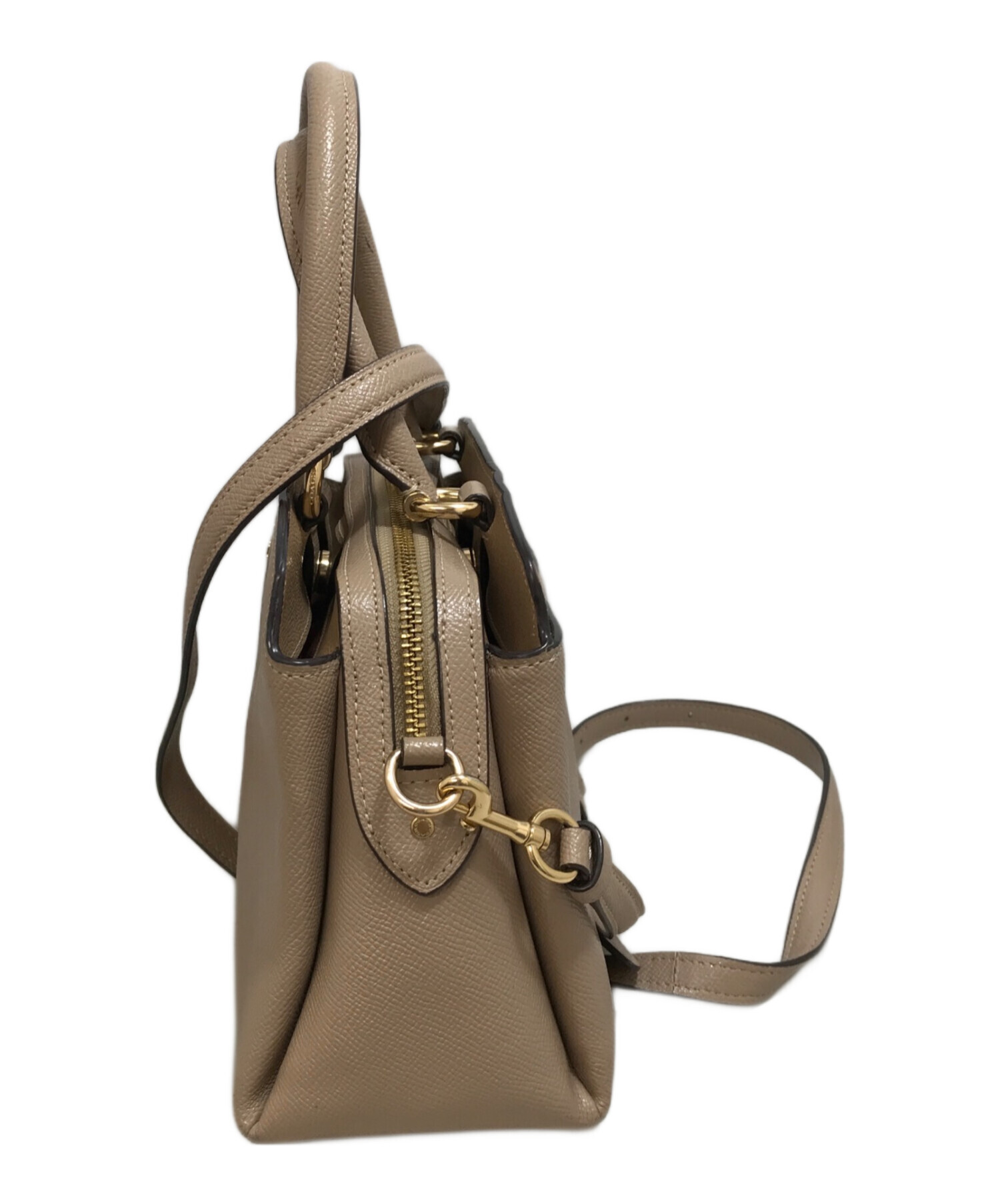 【未使用】COACH ハンドバッグ ショルダーバック 2WAY ベージュ系 COACH コーチ ショルダーバッグ 2WAY ハンドバッグ シグネチャー ミニ