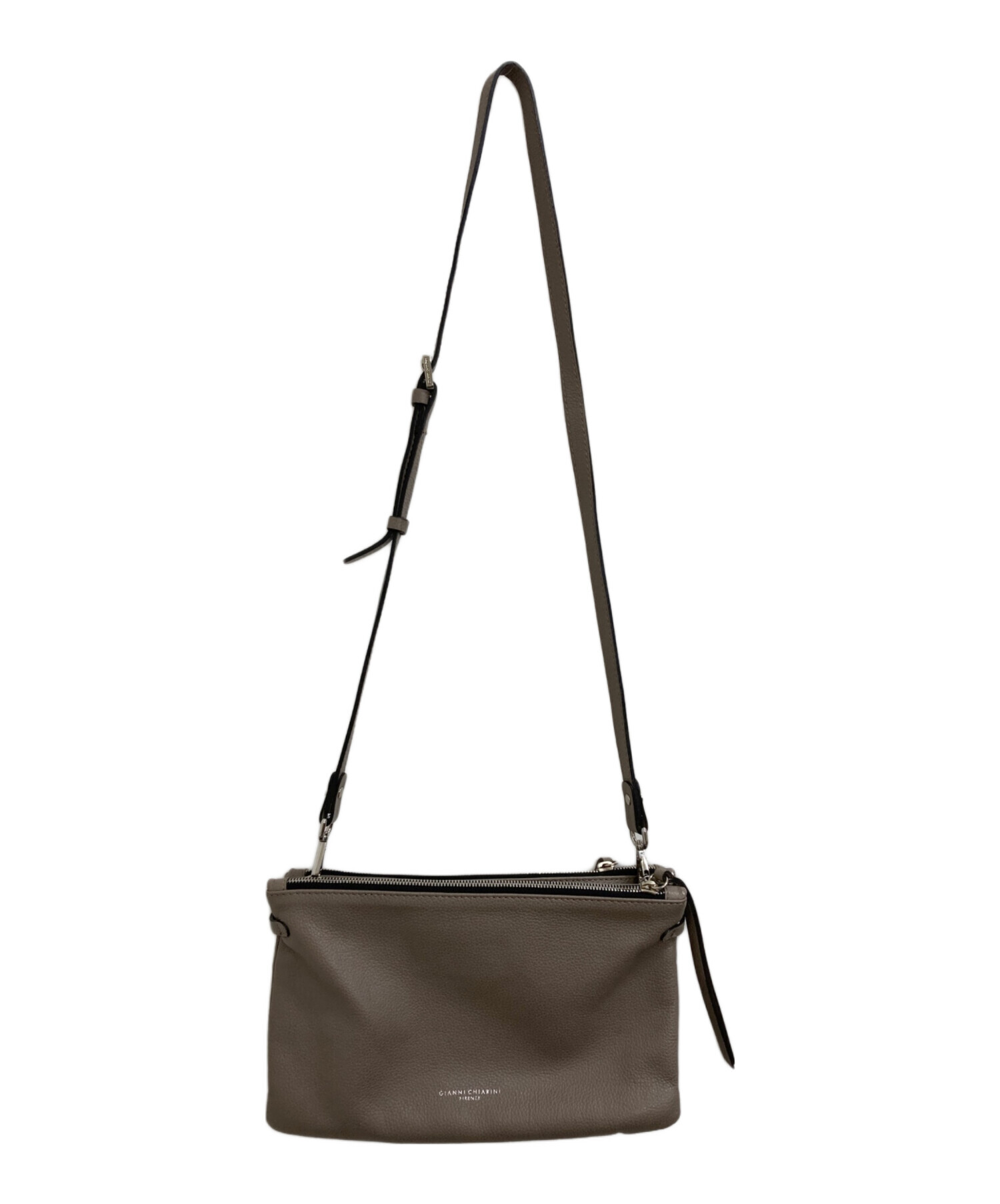 未使用品GIANNI CHIARINI ダークグレー ショルダーバッグ