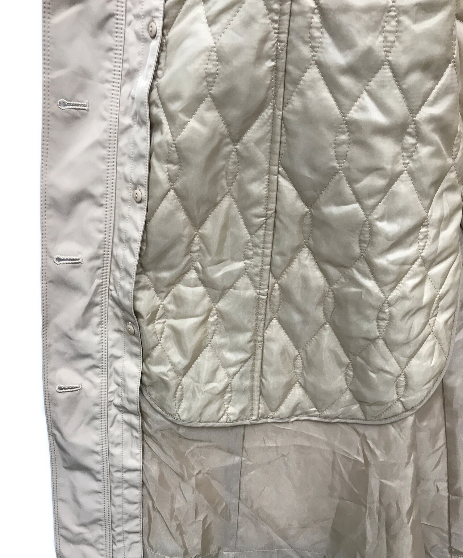 異素材ドッキングタフタコート