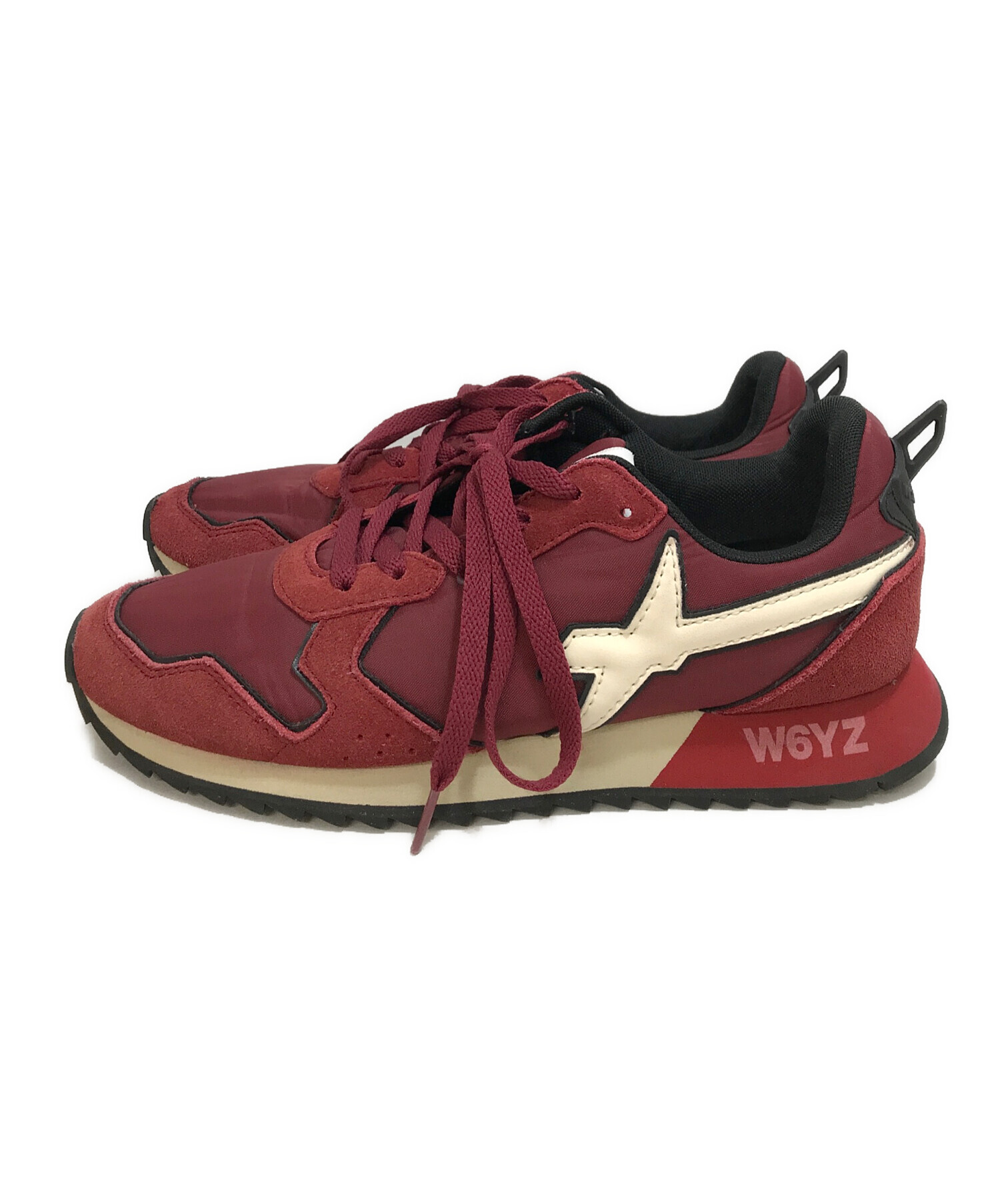 中古・古着通販】W6YZ (ウィズ) スニーカー レッド サイズ:25.0cm