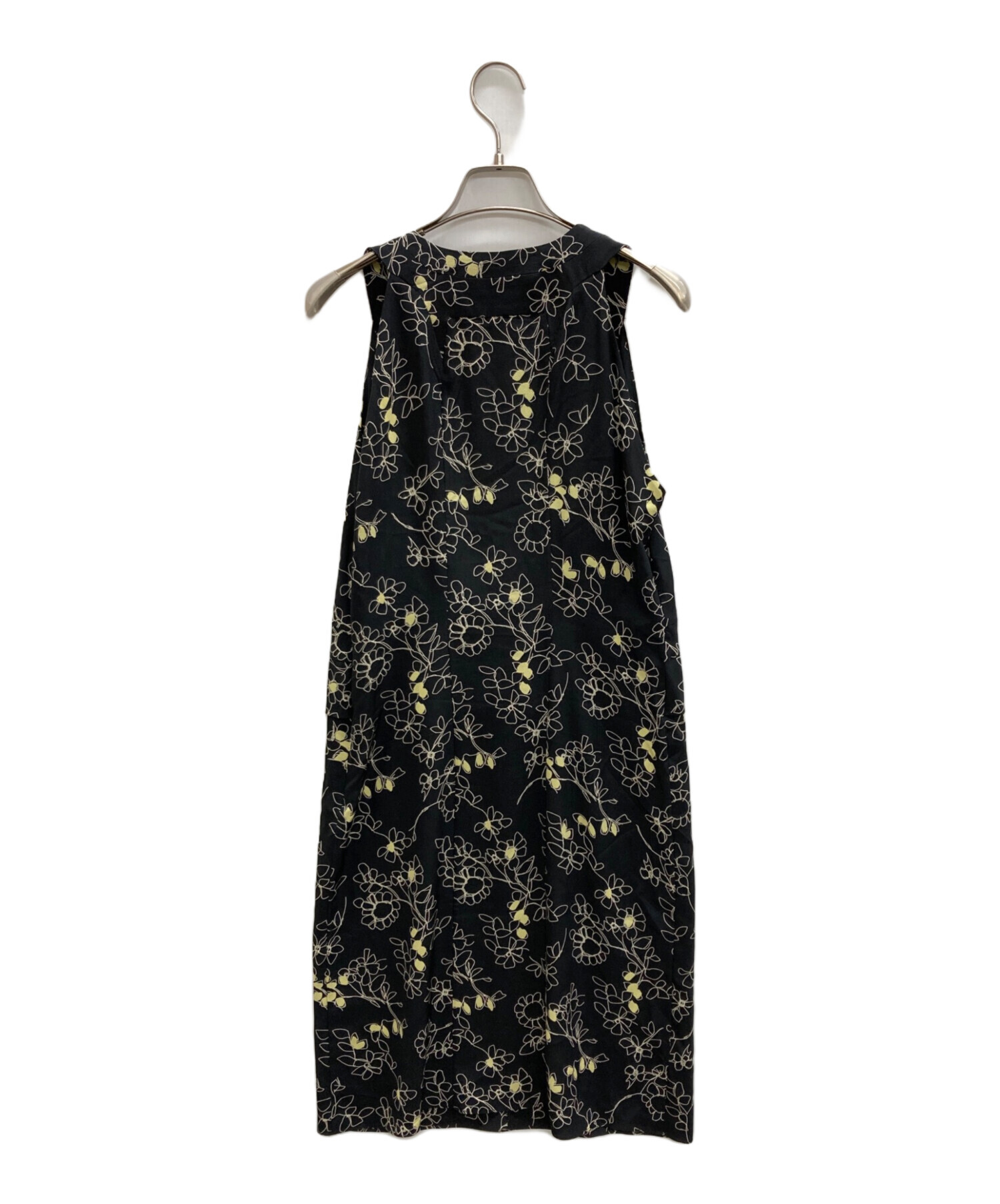 中古・古着通販】MARNI (マルニ) ノースリーブワンピース ブラック 
