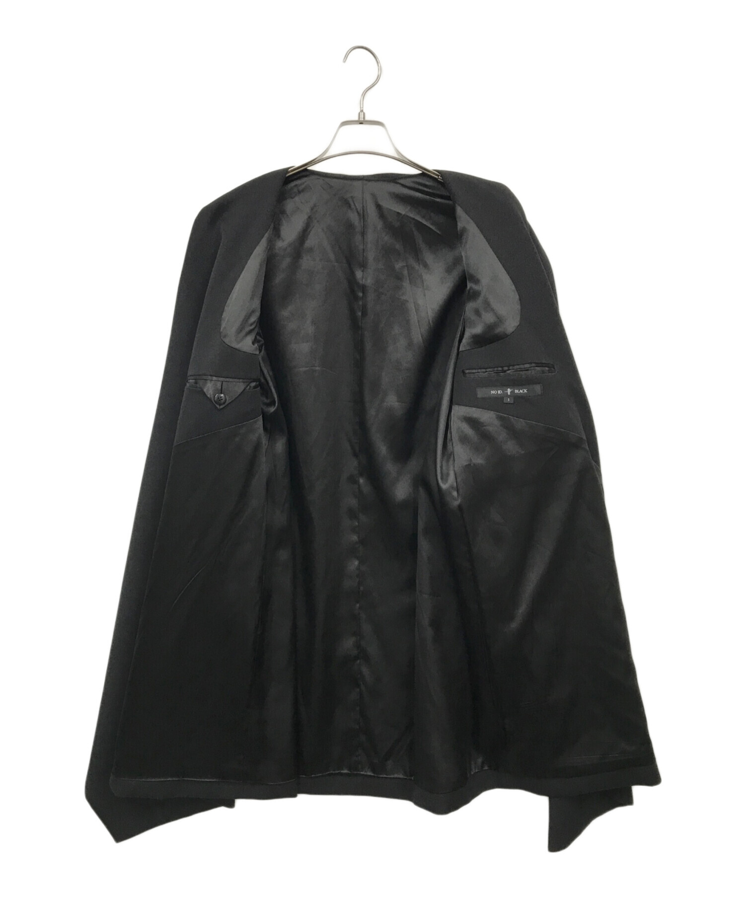 NO ID. BLACK NO 451006-338C コート 楽天市場】【NO ID.(ノーアイディー)】ﾊﾟﾃﾞｯﾄﾞﾗｲﾀﾞｰｽﾊｲｶﾗｰｺｰﾄ(451006