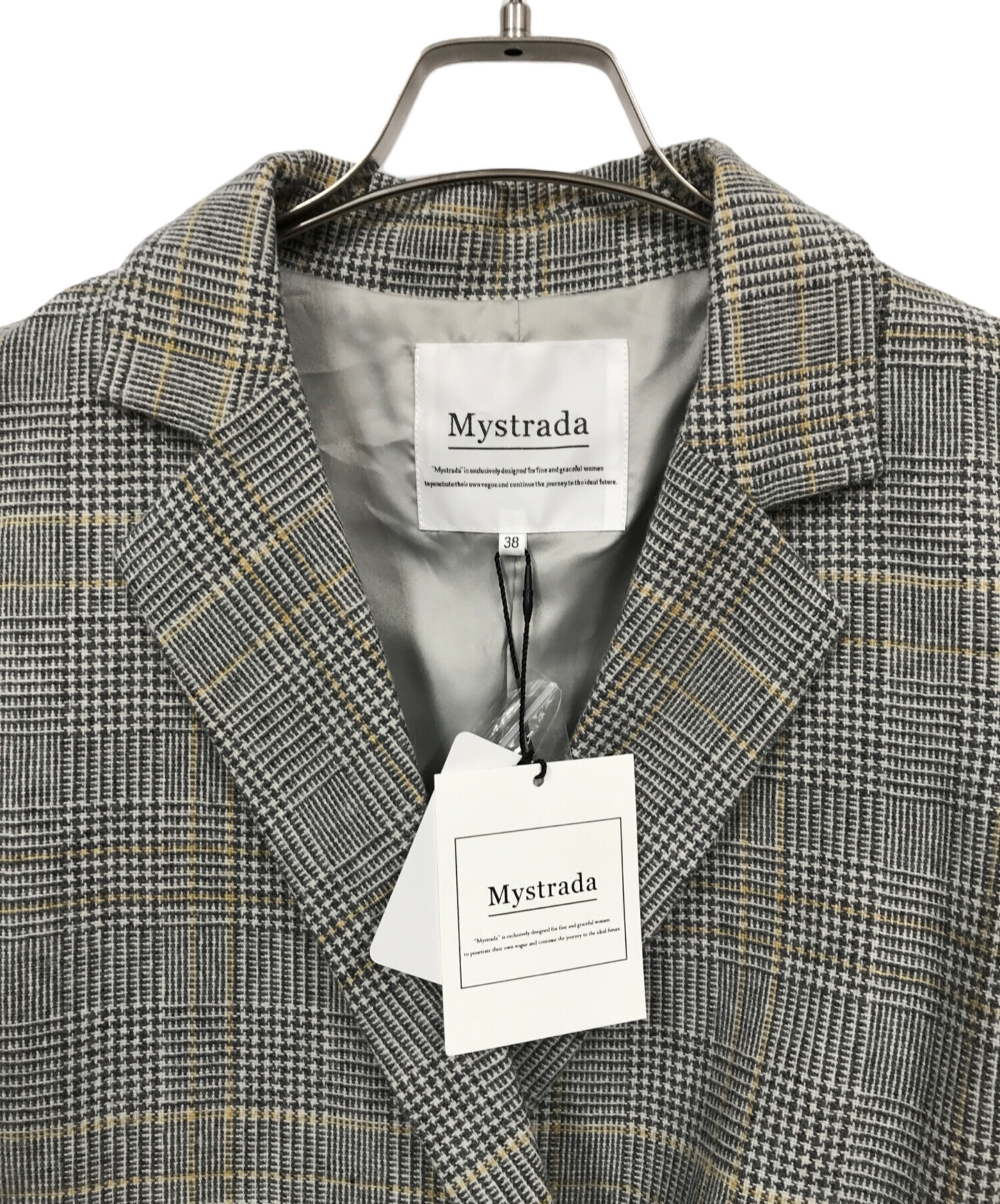 中古・古着通販】Mystrada (マイストラーダ) ダブルジャケット グレー