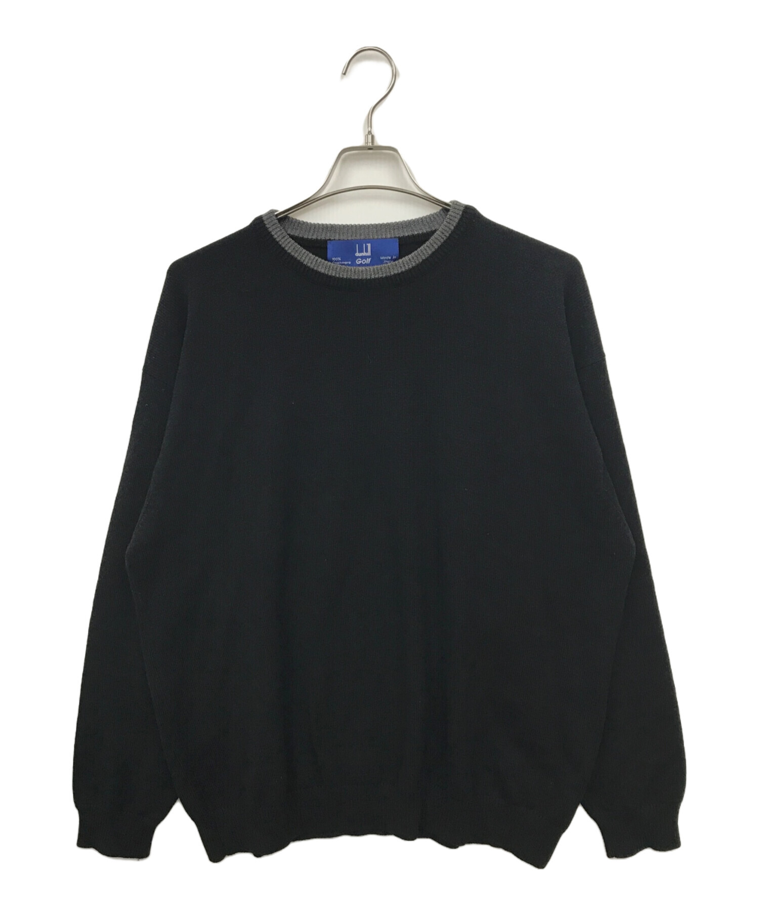 美品 ダンヒル dunhill アルパカ混合 ドライバーズニット 激レア 中古・古着通販】dunhill (ダンヒル) カシミヤニット ブラック サイズ