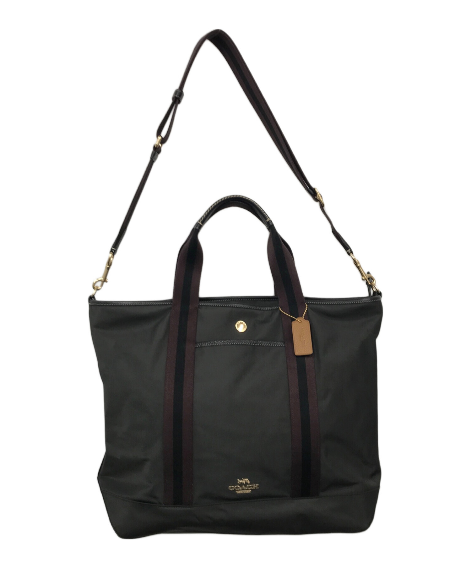 中古・古着通販】COACH (コーチ) エリス ウィークエンダー ブラック 