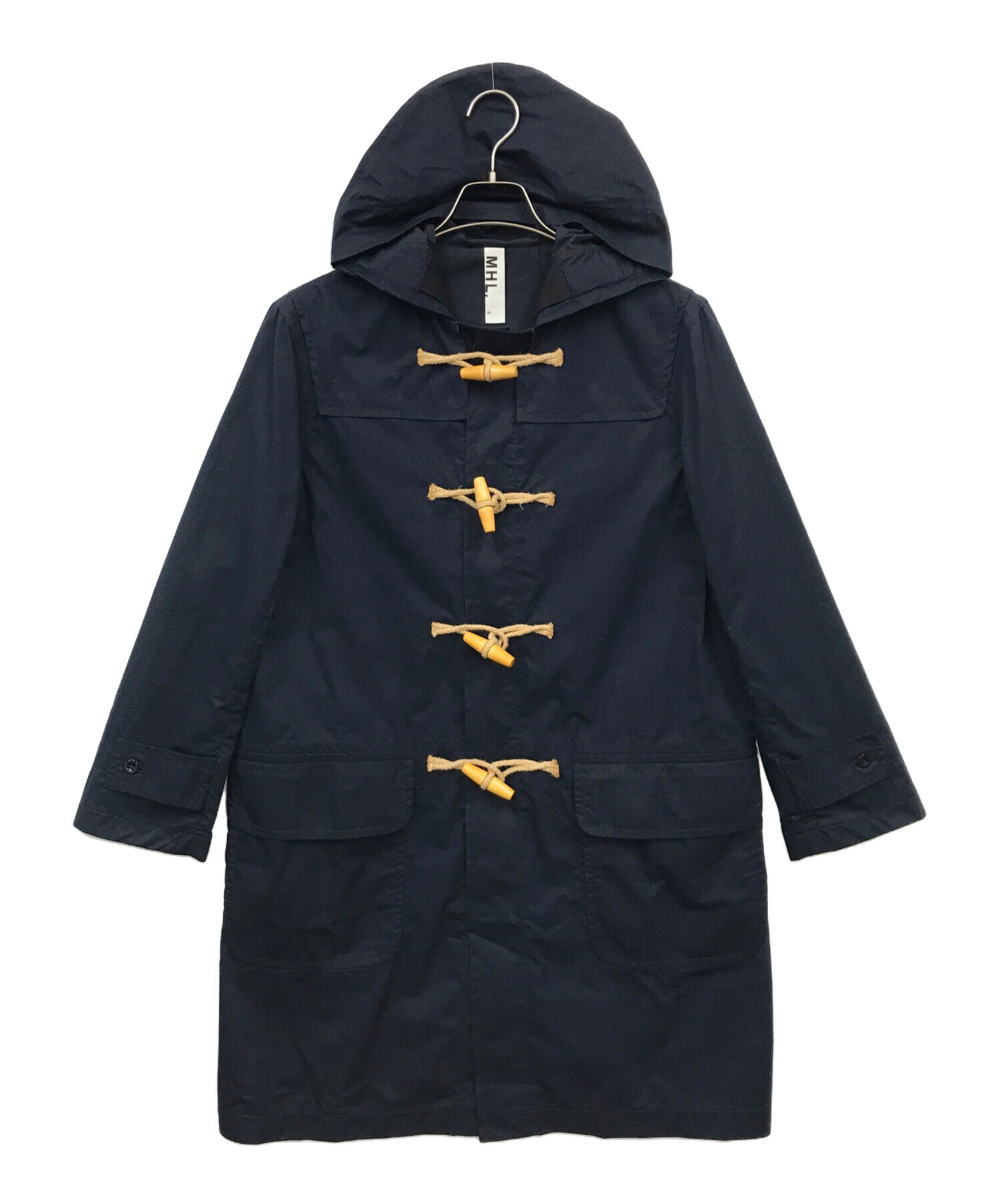 MHL. ダッフルコート スタンドカラー　ネイビー　マーガレットハウエル MHL. ダッフルコート スタンドカラー ネイビー マーガレットハウエル