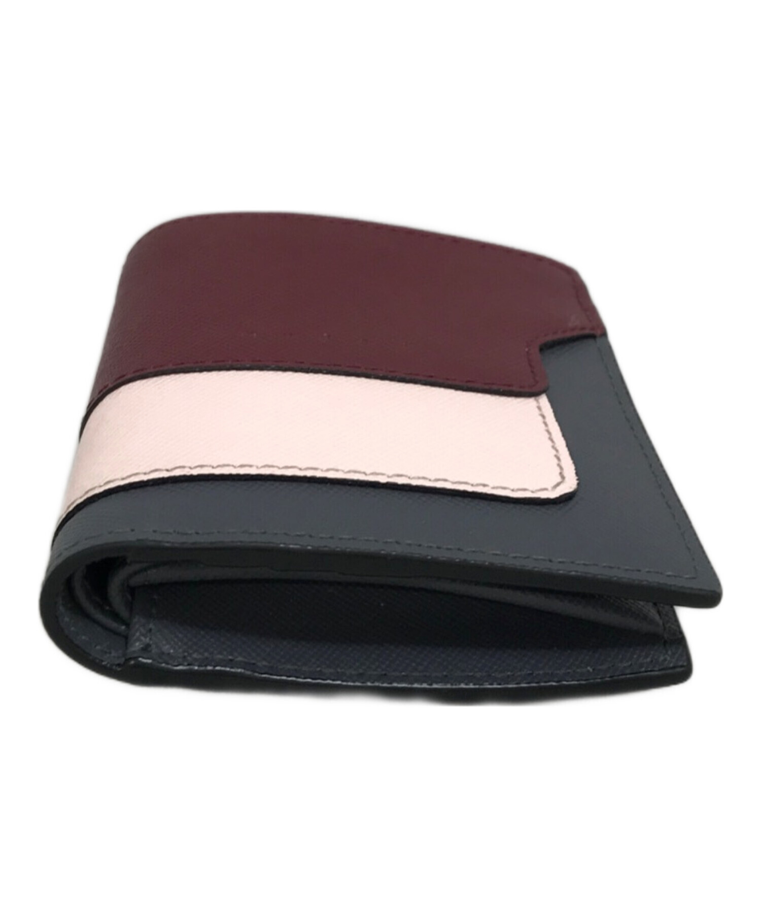 中古・古着通販】MARNI (マルニ) 2つ折り財布 レッド×グレー｜ブランド