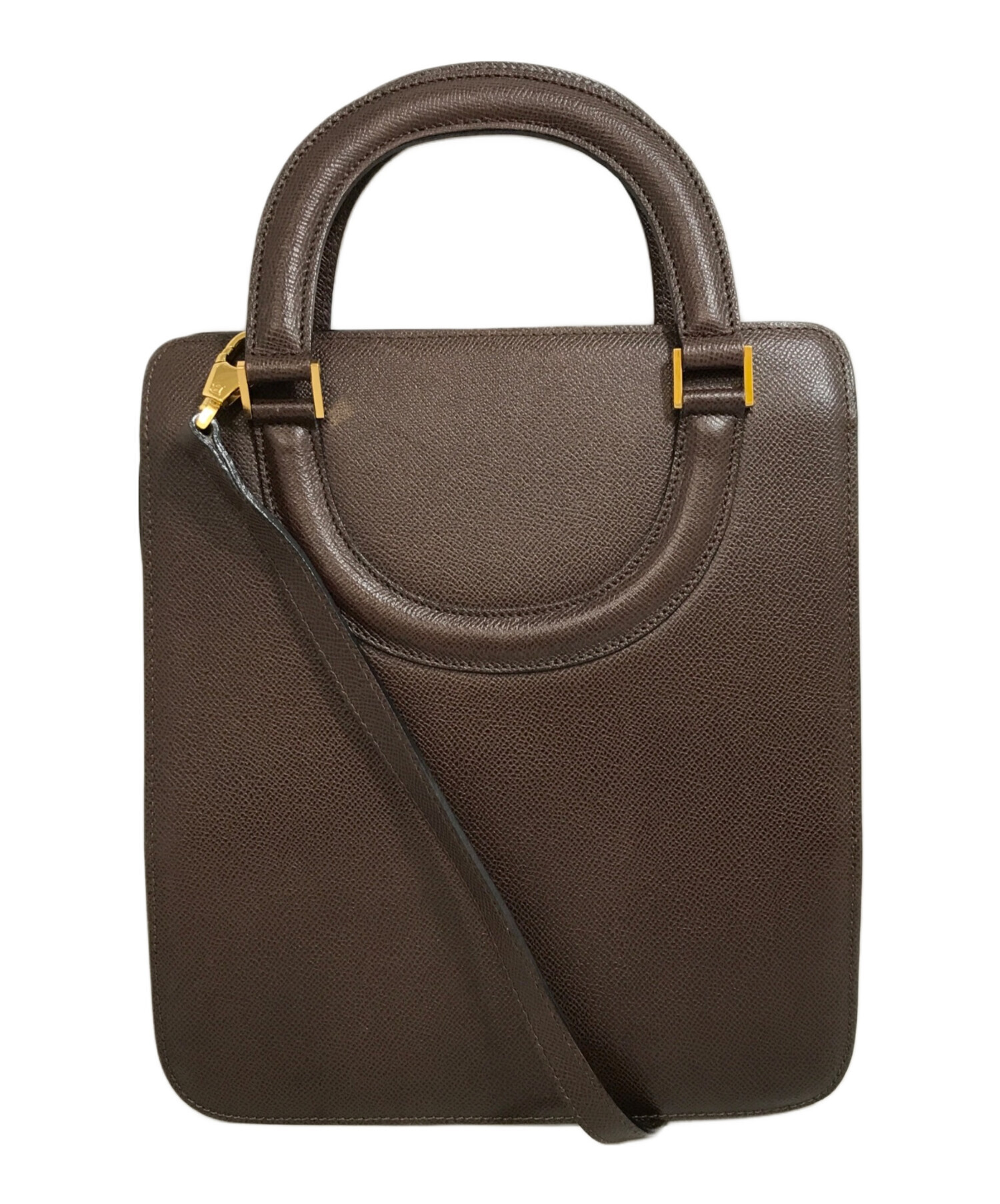 中古・古着通販】BALLY (バリー) 2wayレザーハンドバッグ ブラウン 