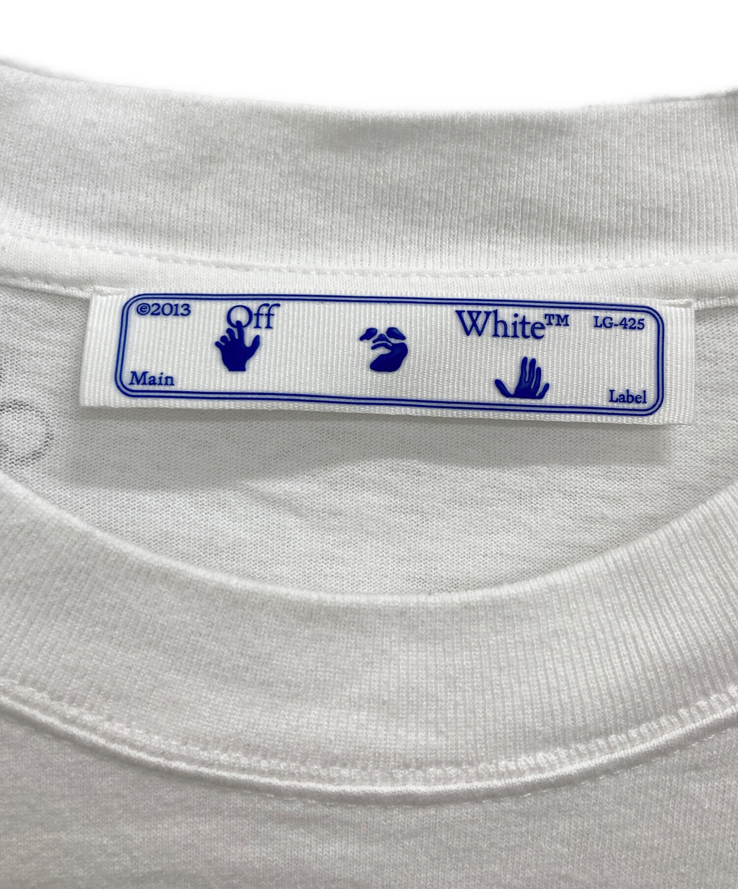 【中古A】OFF-WHITE オフホワイト XS レディース 半袖Tシャツ 19SS Artwork c/o Dondi  白 中古A 古着 OFF-WHITE オフホワイト Tシャツ・カットソー XS 白 【古着】【送料