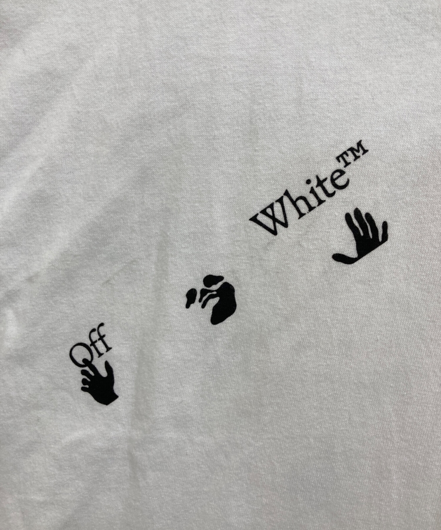 中古・古着通販】OFFWHITE (オフホワイト) Tシャツ ホワイト サイズ:L 