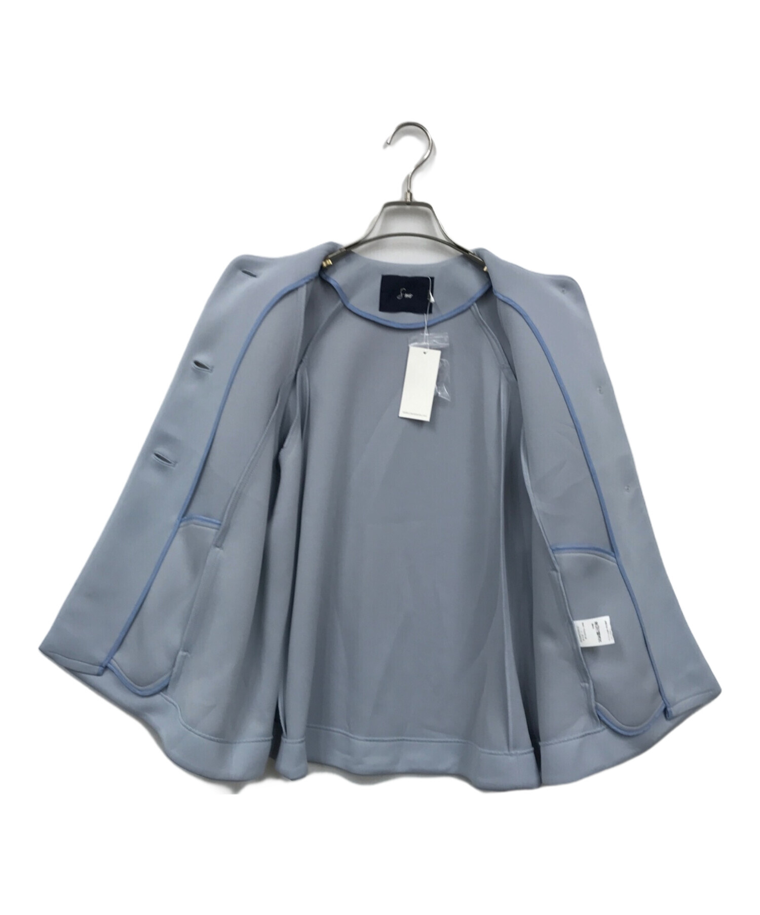 中古・古着通販】Sono (ソーノ) ノーカラー マシュマロ フレア 中古・古着通販】Sono (ソーノ) ノーカラー マシュマロ フレア