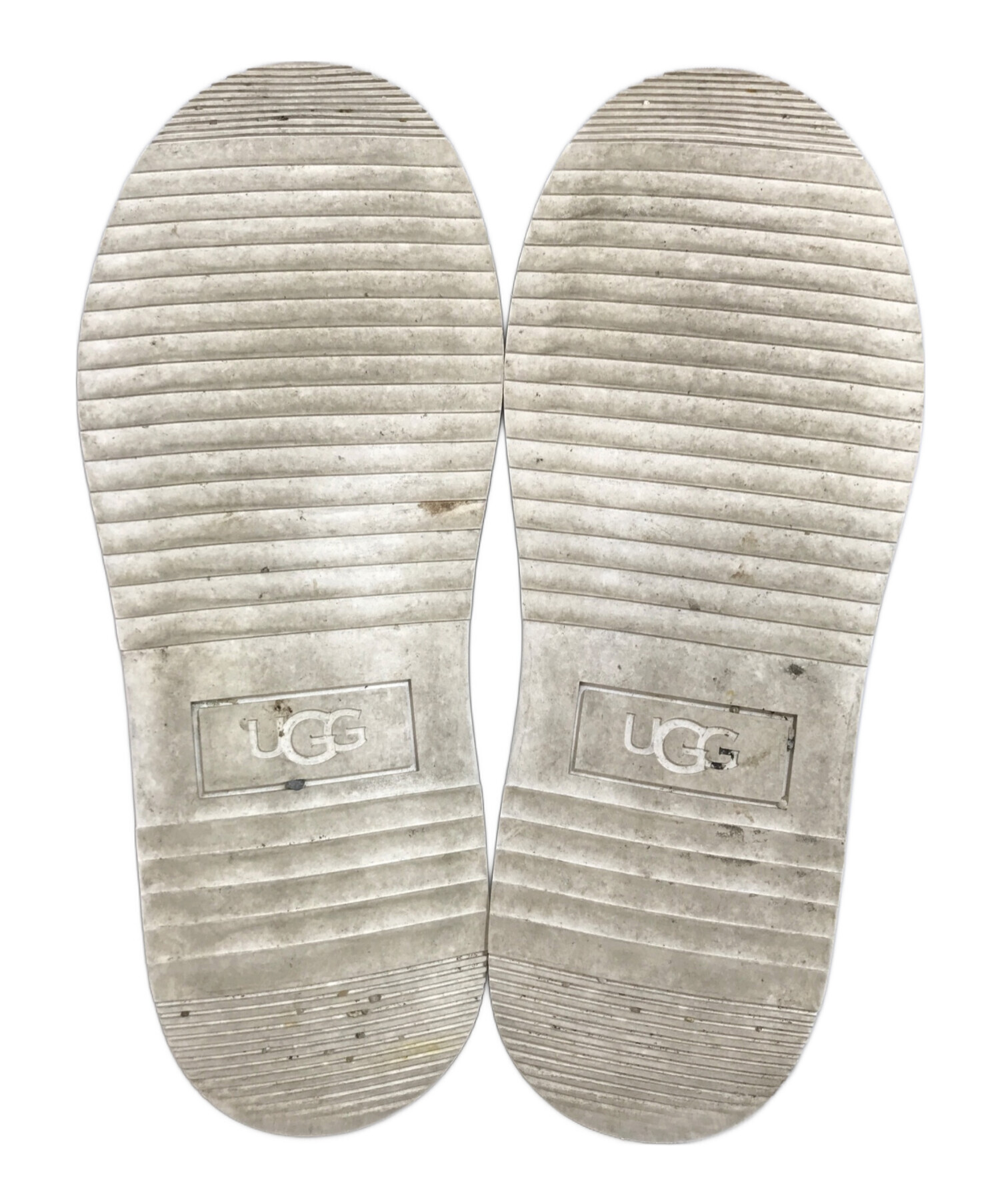 中古・古着通販】UGG (アグ) レザースリッポン ブラック サイズ:22