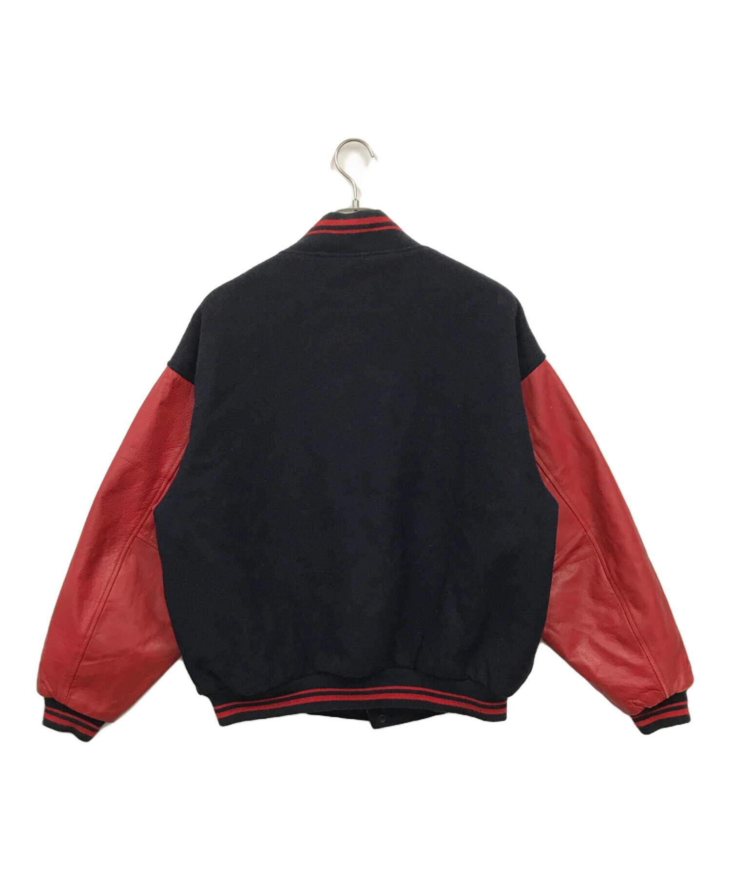 当時物☆大阪近鉄バファローズ☆スタジャン☆ジャンパー☆ネイビー/レッド☆中古品 当時物☆大阪近鉄バファローズ☆スタジャン☆ジャンパー☆ネイビー