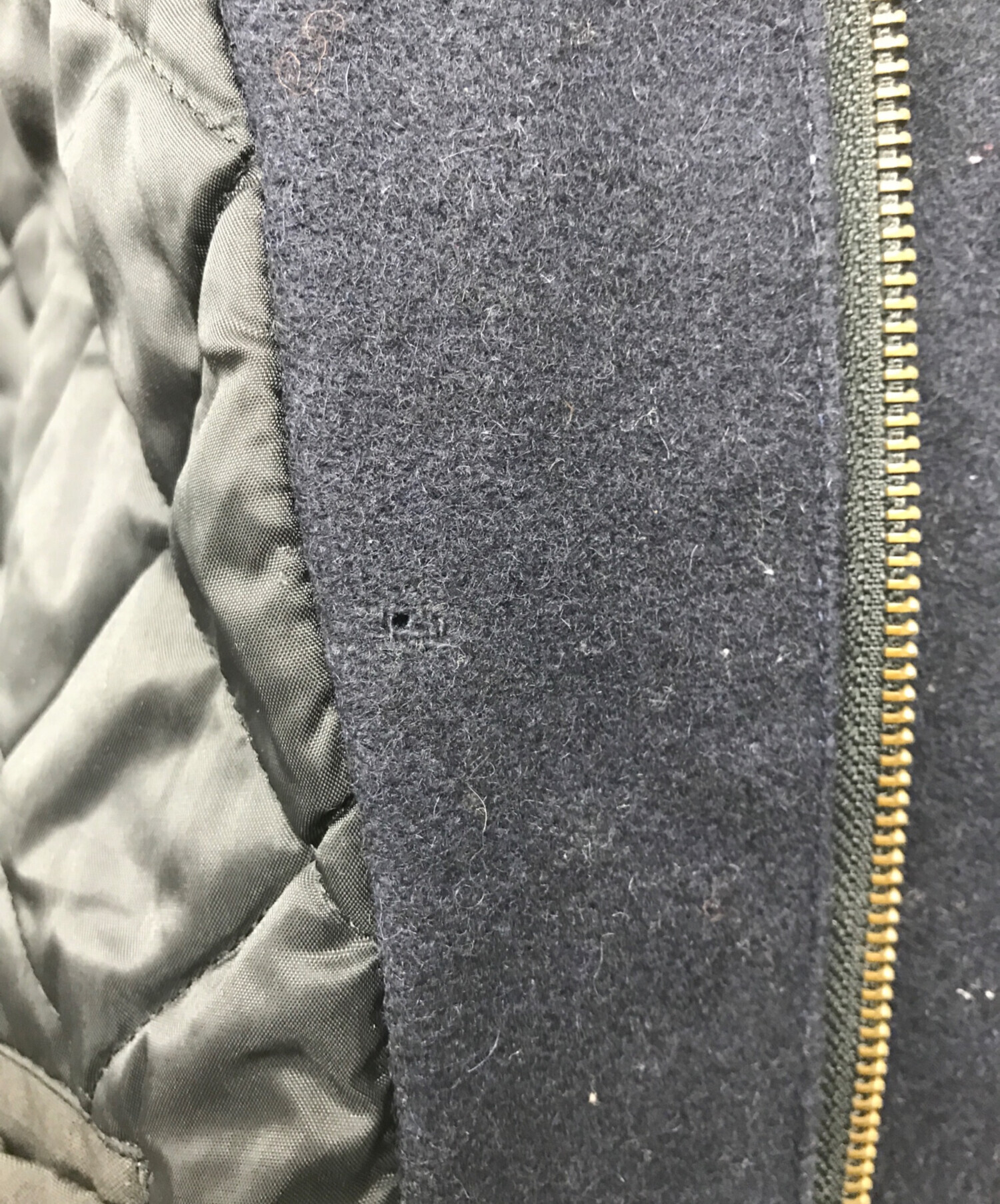 中古・古着通販】mirage (ミラージュ) レザー切替スタジャン レッド