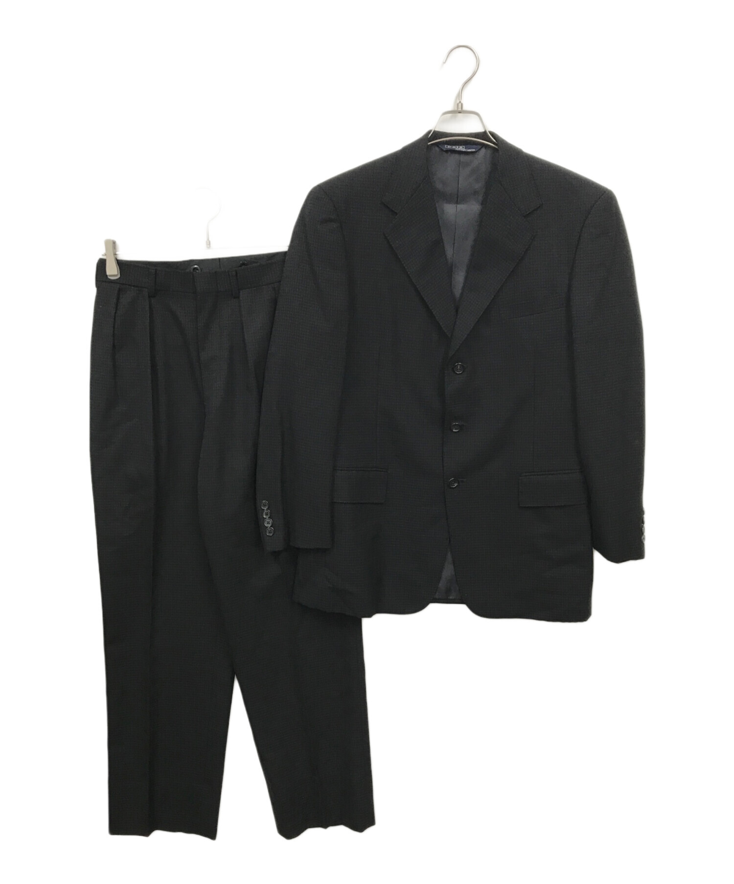 POLO RALPH LAUREN 上下セットスーツ 黒　美品　春物 中古・古着通販】POLO RALPH LAUREN (ポロ・ラルフローレン