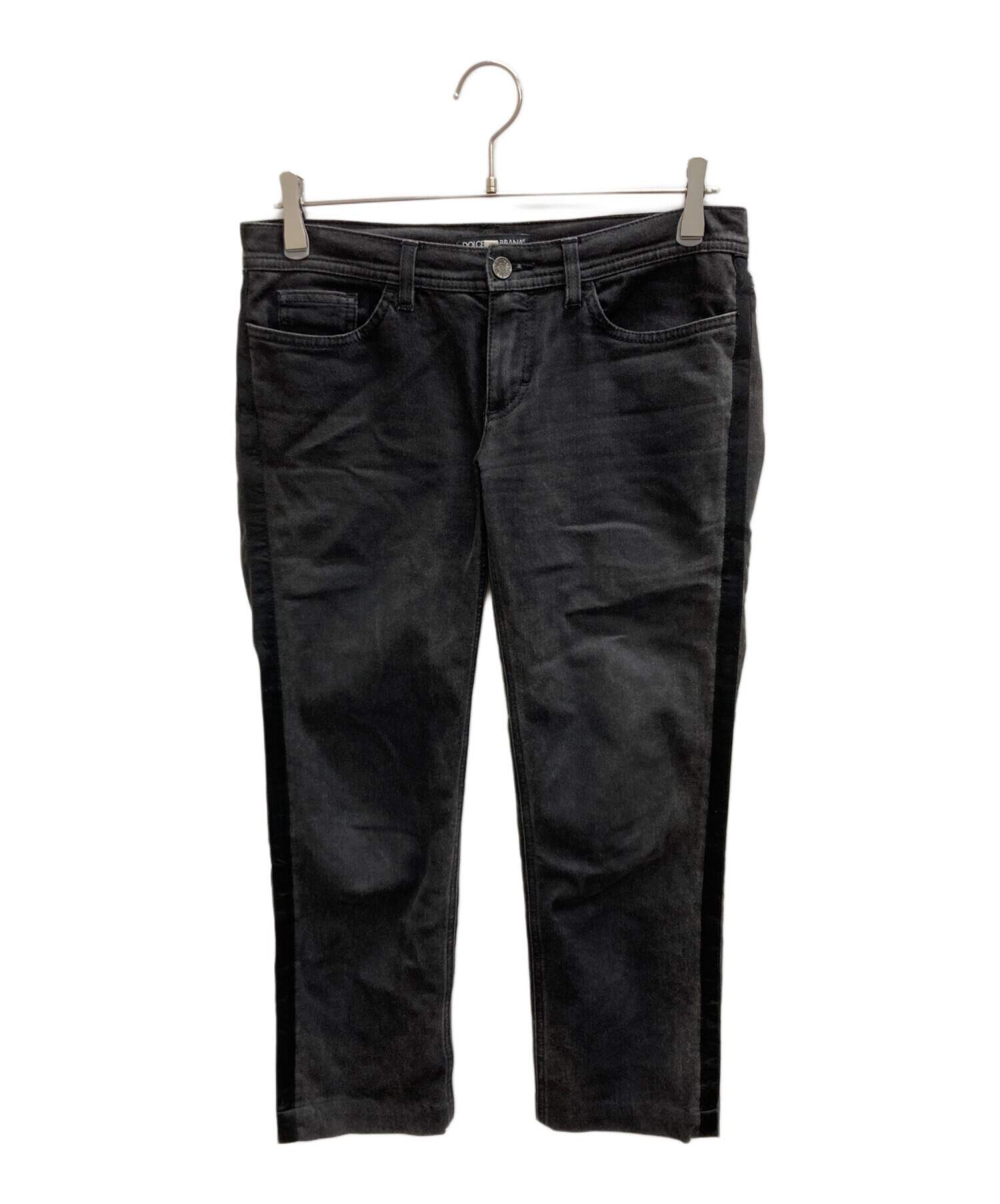 【新品 タグ付き】ドルチェ＆ガッバーナ ブラック デニム パンツ 38 中古・古着通販】DOLCE & GABBANA (ドルチェ＆ガッバーナ) サイド