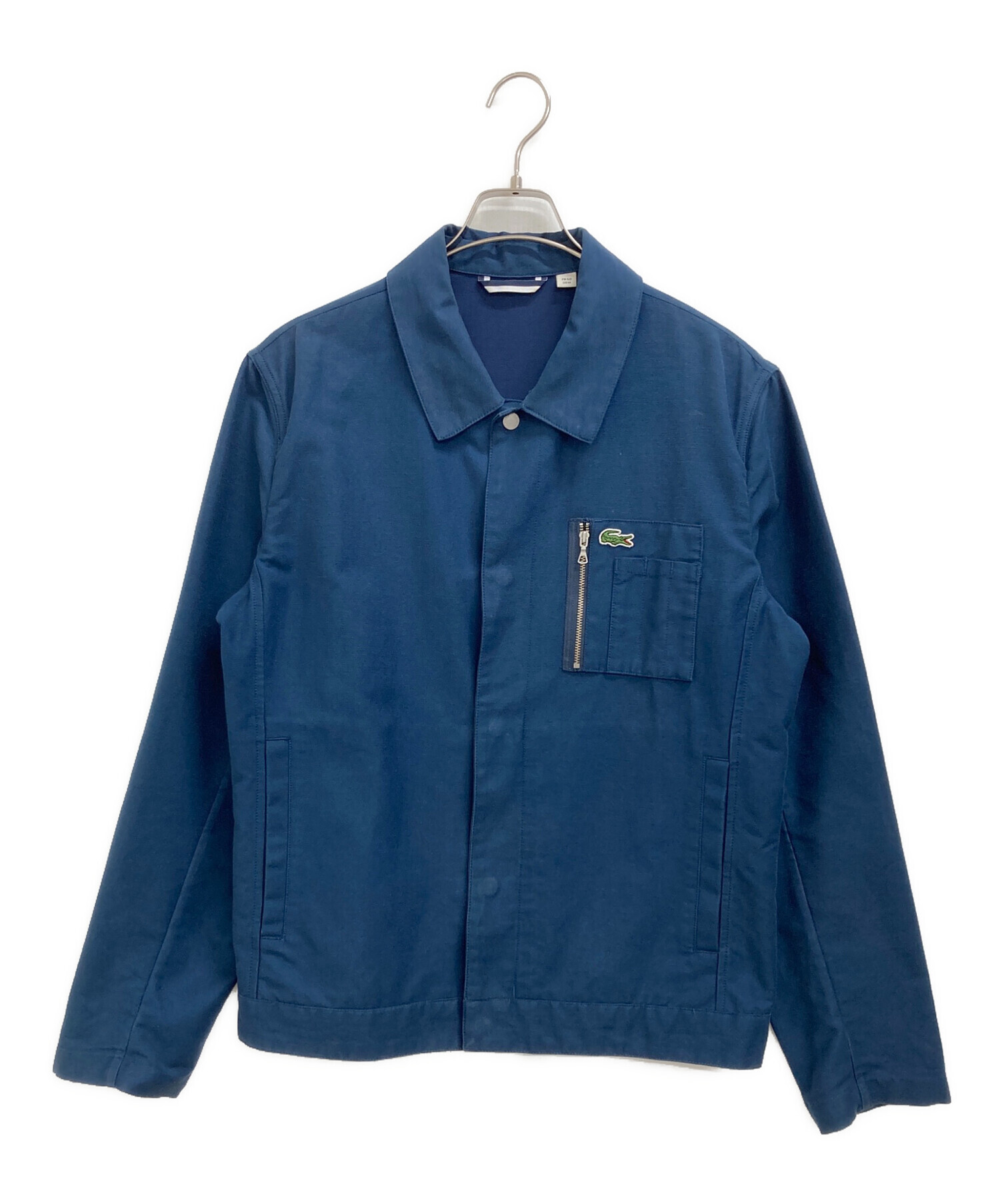 中古・古着通販】LACOSTE (ラコステ) ジップ比翼ジャケット ネイビー 