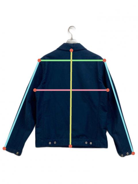 中古・古着通販】LACOSTE (ラコステ) ジップ比翼ジャケット ネイビー