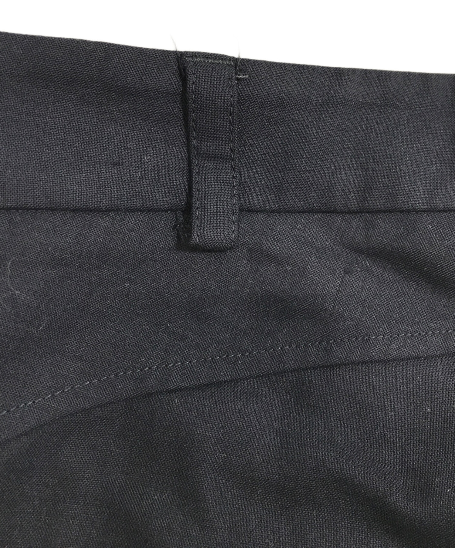BRUNELLO CUCINELLI 黒 スラックス フランネル - BRUNELLO CUCINELLI 