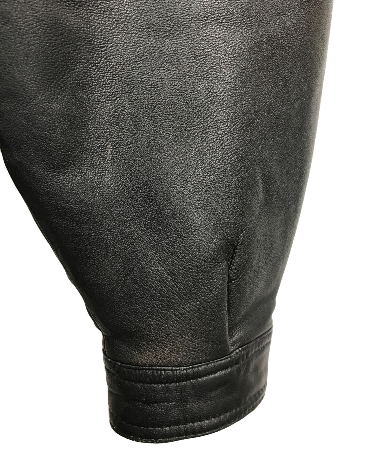 Hanai ブラックレザー ジャケット Mサイズ