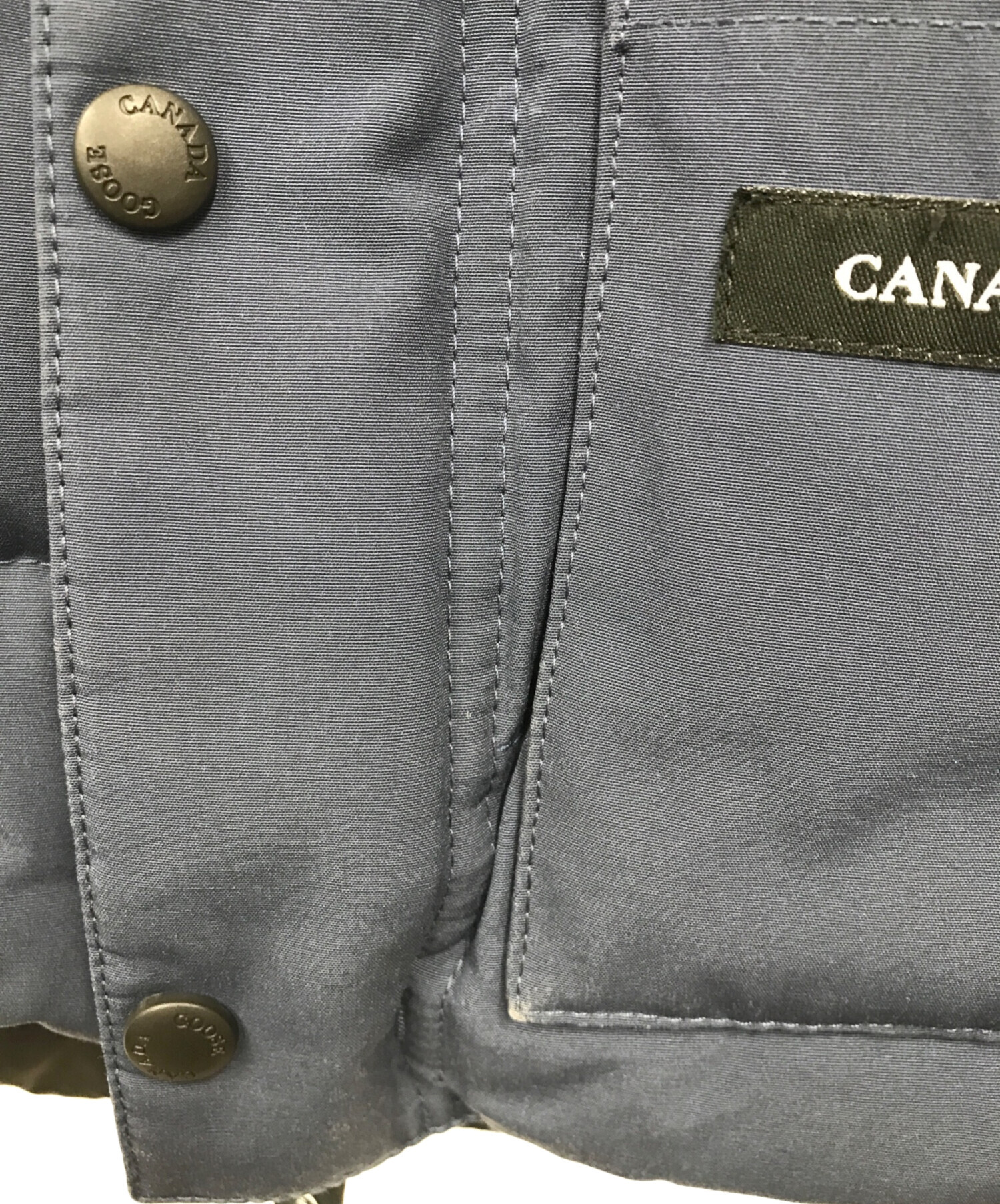 中古・古着通販】CANADA GOOSE (カナダグース) ダウンベスト ブルー