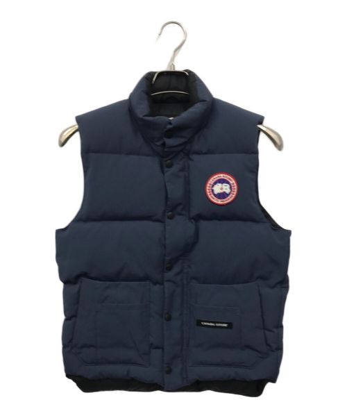 【美品】  ダウンベスト XS ネイビー カナダグース 中古・古着通販】CANADA GOOSE (カナダグース) ダウンベスト ブルー