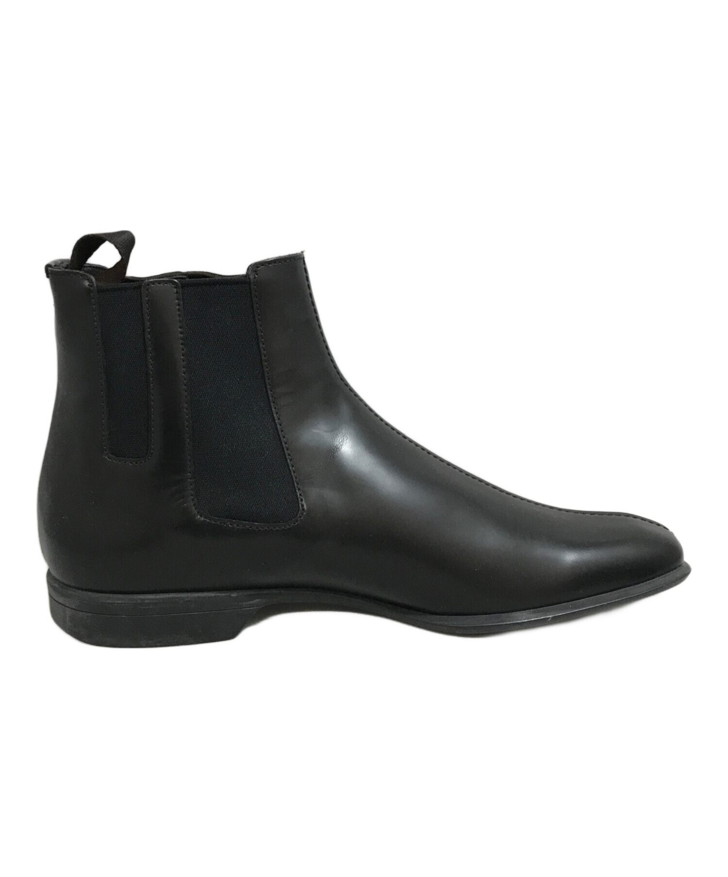 R*T様 PRADA サイドゴアブーツ スクエアトゥ　8 1/2 中古・古着通販】PRADA (プラダ) スクエアトゥサイドゴアブーツ