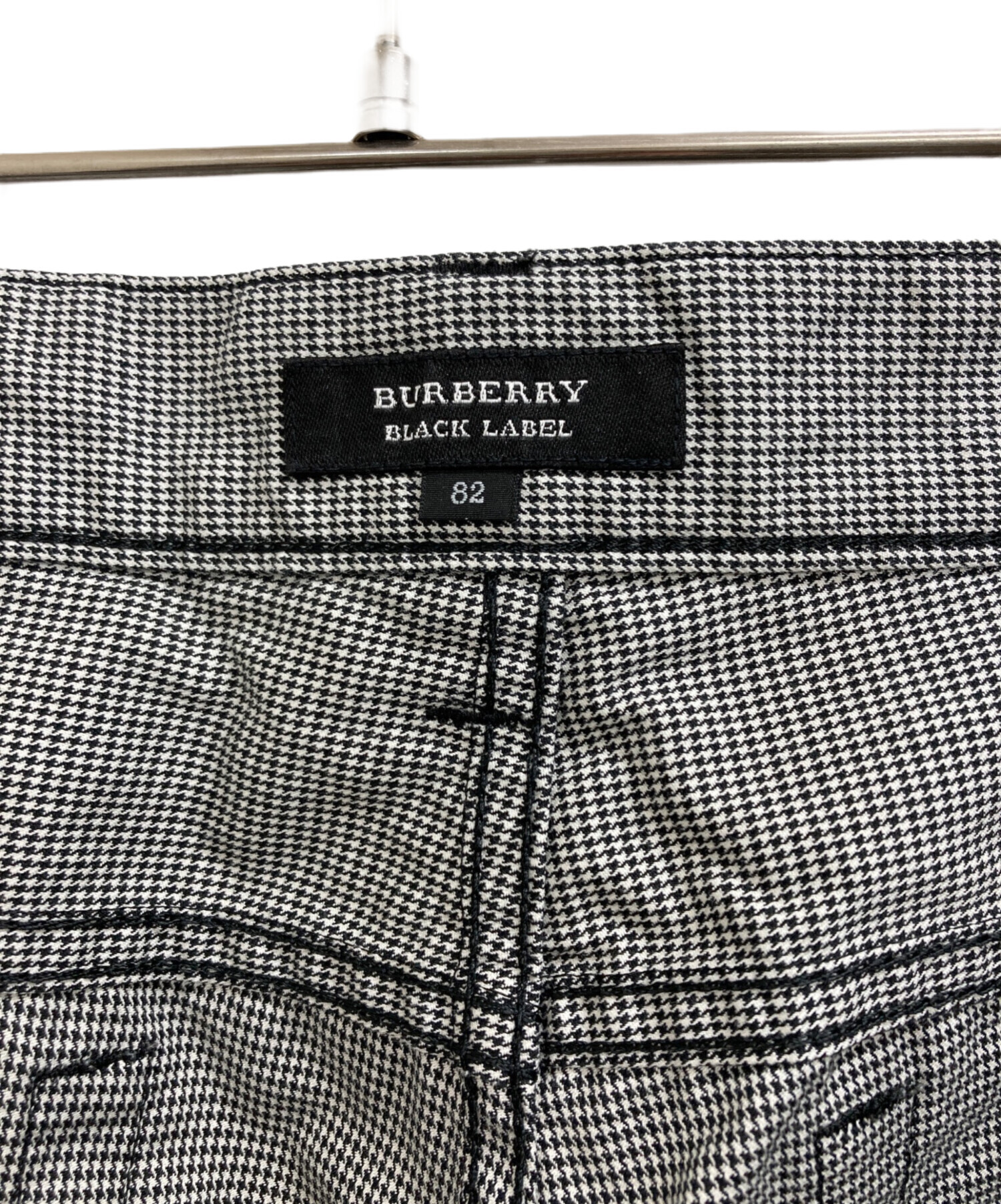 BURBERRY BLACK LABEL パンツ 82サイズ ブラック 中古・古着通販】BURBERRY BLACK LABEL (バーバリーブラックレーベル