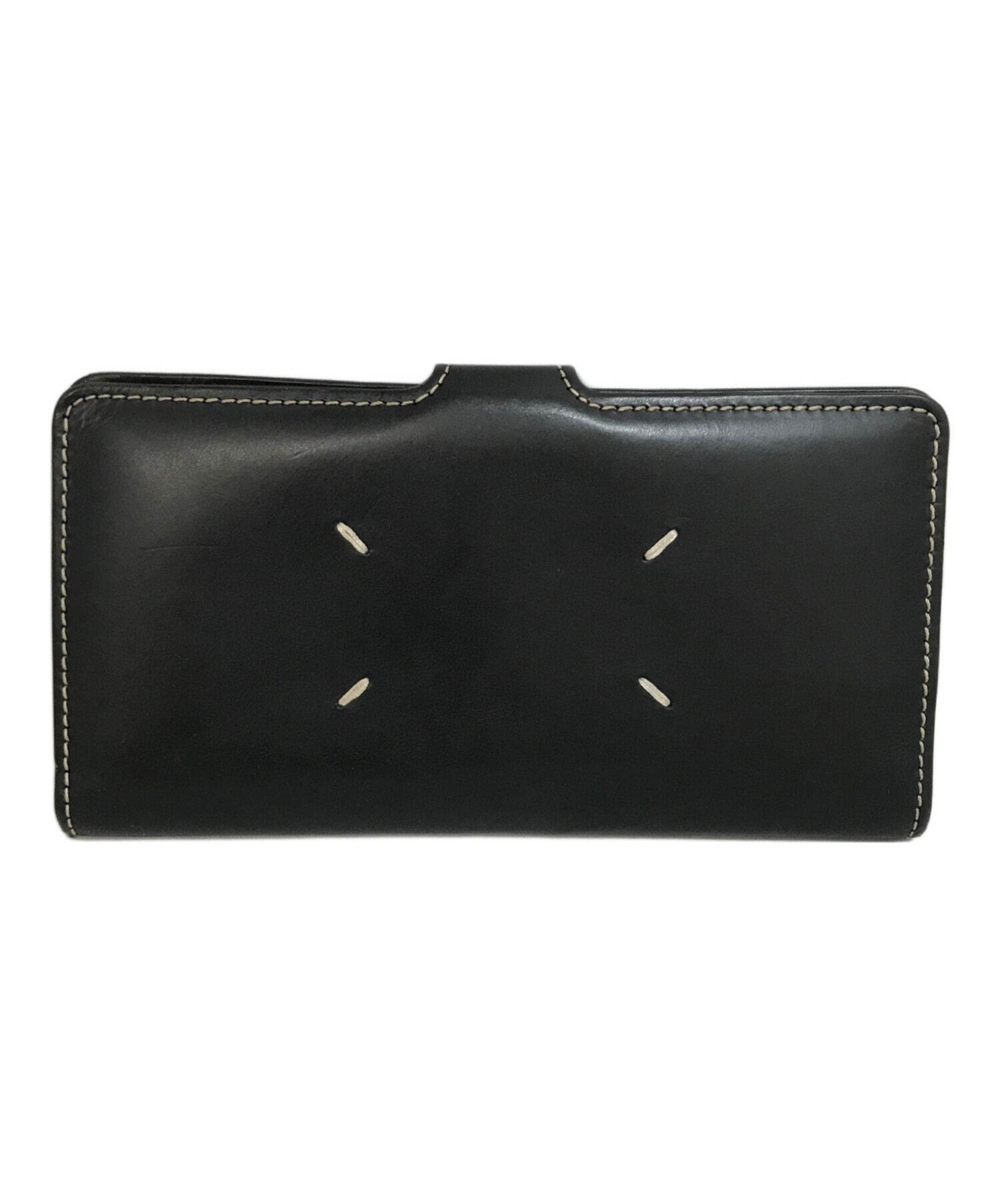 未使用級　Maison Margiela マルジェラ　黒　black 長財布 中古・古着通販】Maison Margiela (メゾンマルジェラ) 長財布 ブラック