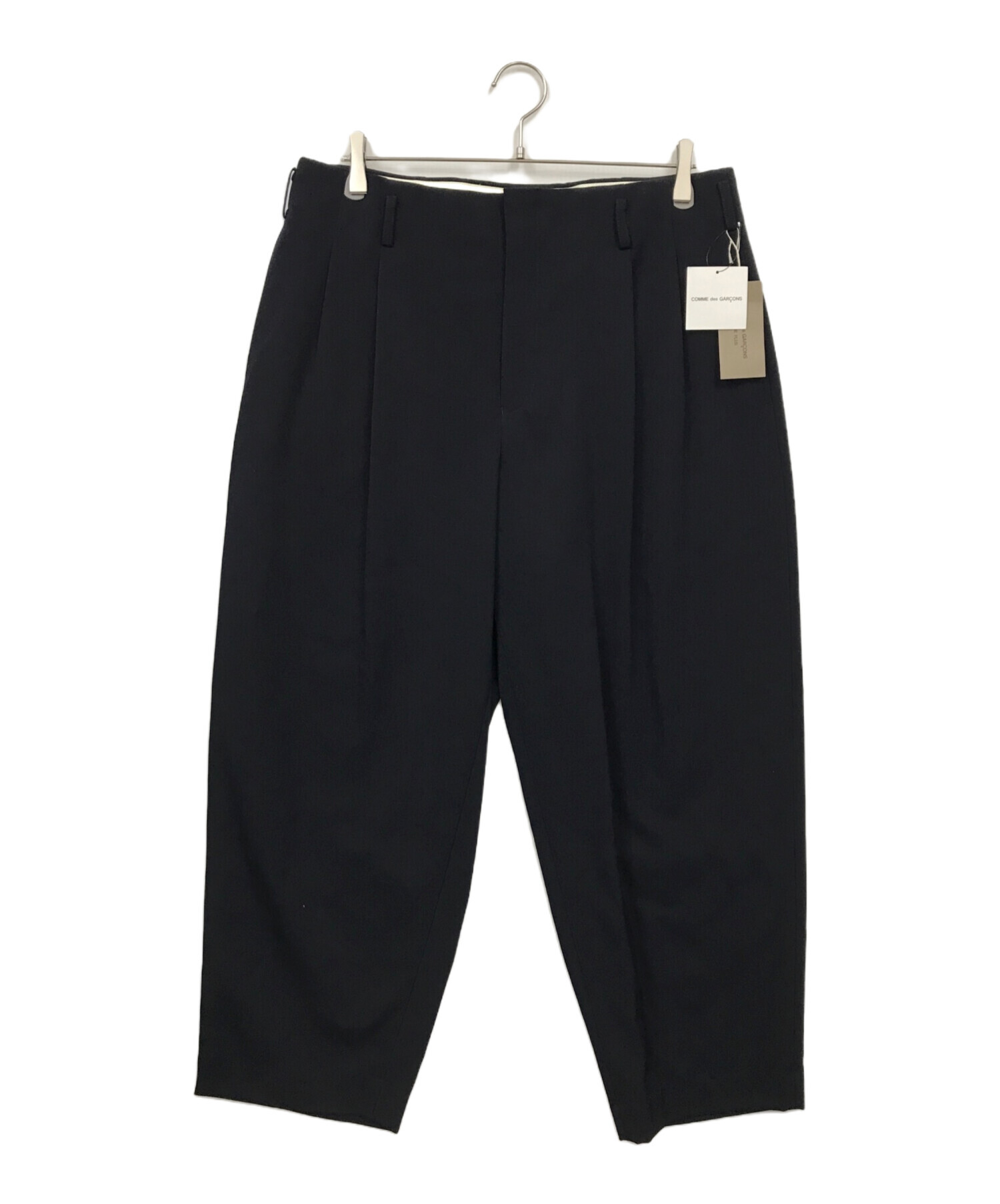 COMME des GARÇONS HOMME PLUS ネイビー スラックス COMME des GARCONS