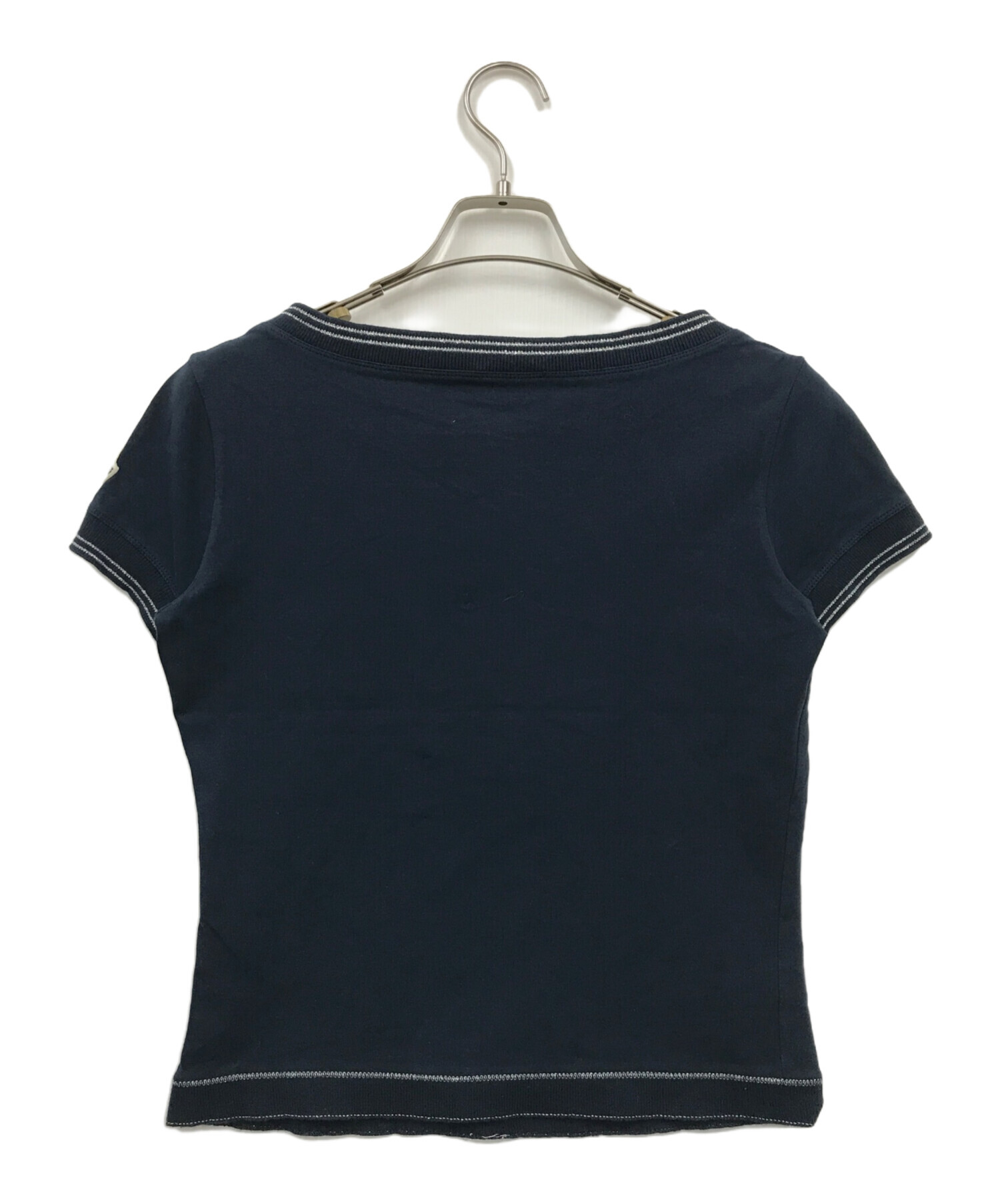 中古・古着通販】MONCLER (モンクレール) Tシャツ ネイビー サイズ:S 