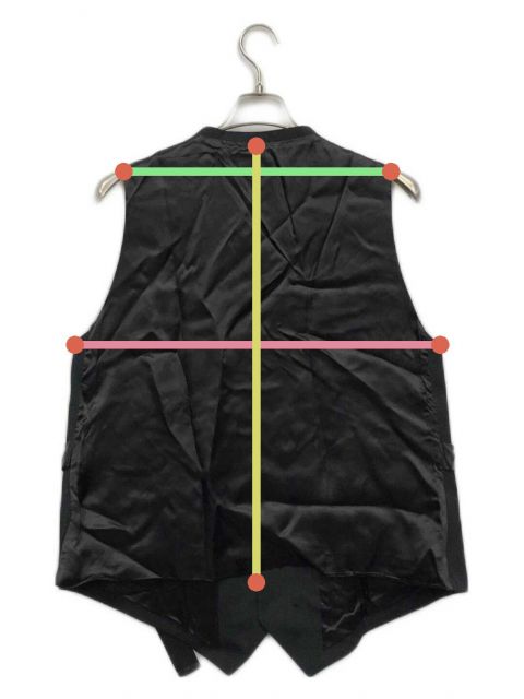 未使用　フミトガンリュウ　ダークグレー　切り替え　ジレ　ベスト WEB限定/OUTLET】【発送在庫あり】【BL】リバーシブルジレ(ベスト