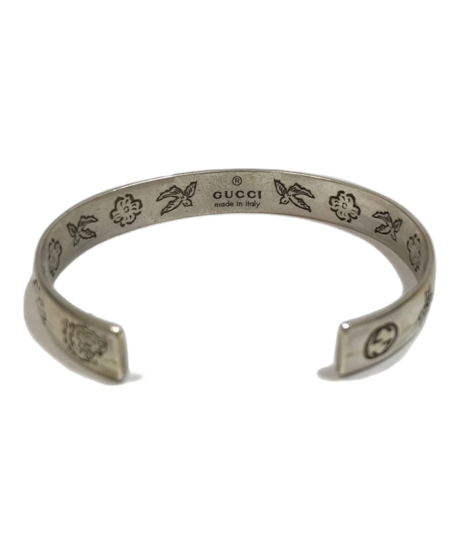 中古・古着通販】GUCCI (グッチ) バングル シルバー｜ブランド・古着