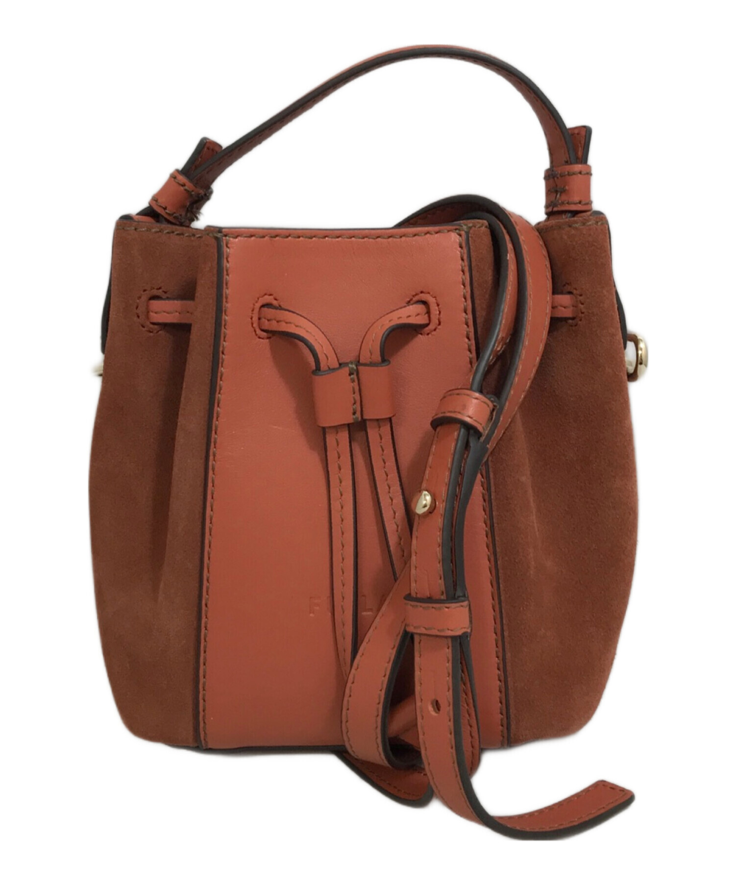 中古・古着通販】FURLA (フルラ) MIASTELLA バケットバッグ ブラウン 