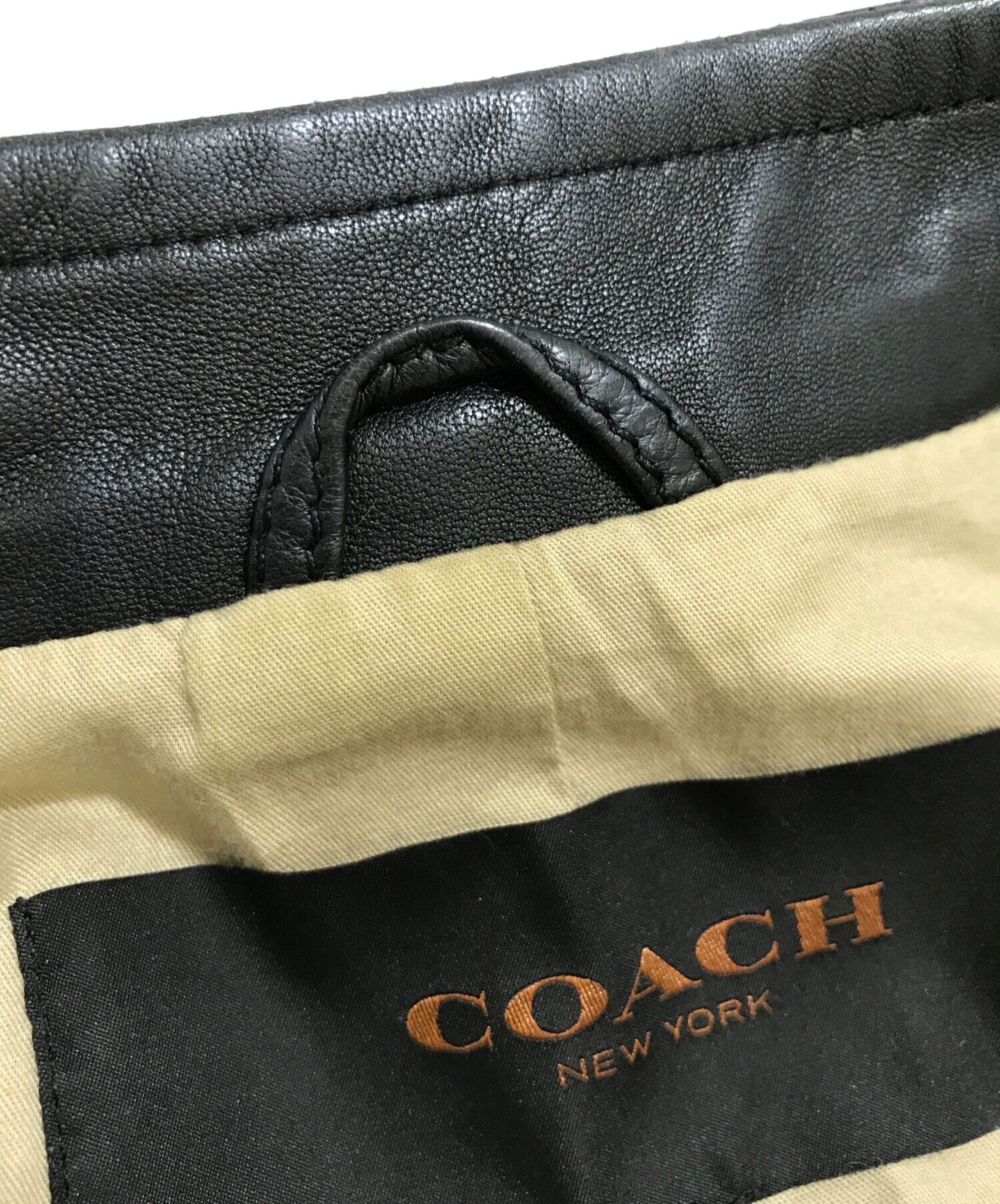 中古・古着通販】COACH (コーチ) シープスキンシングルライダース