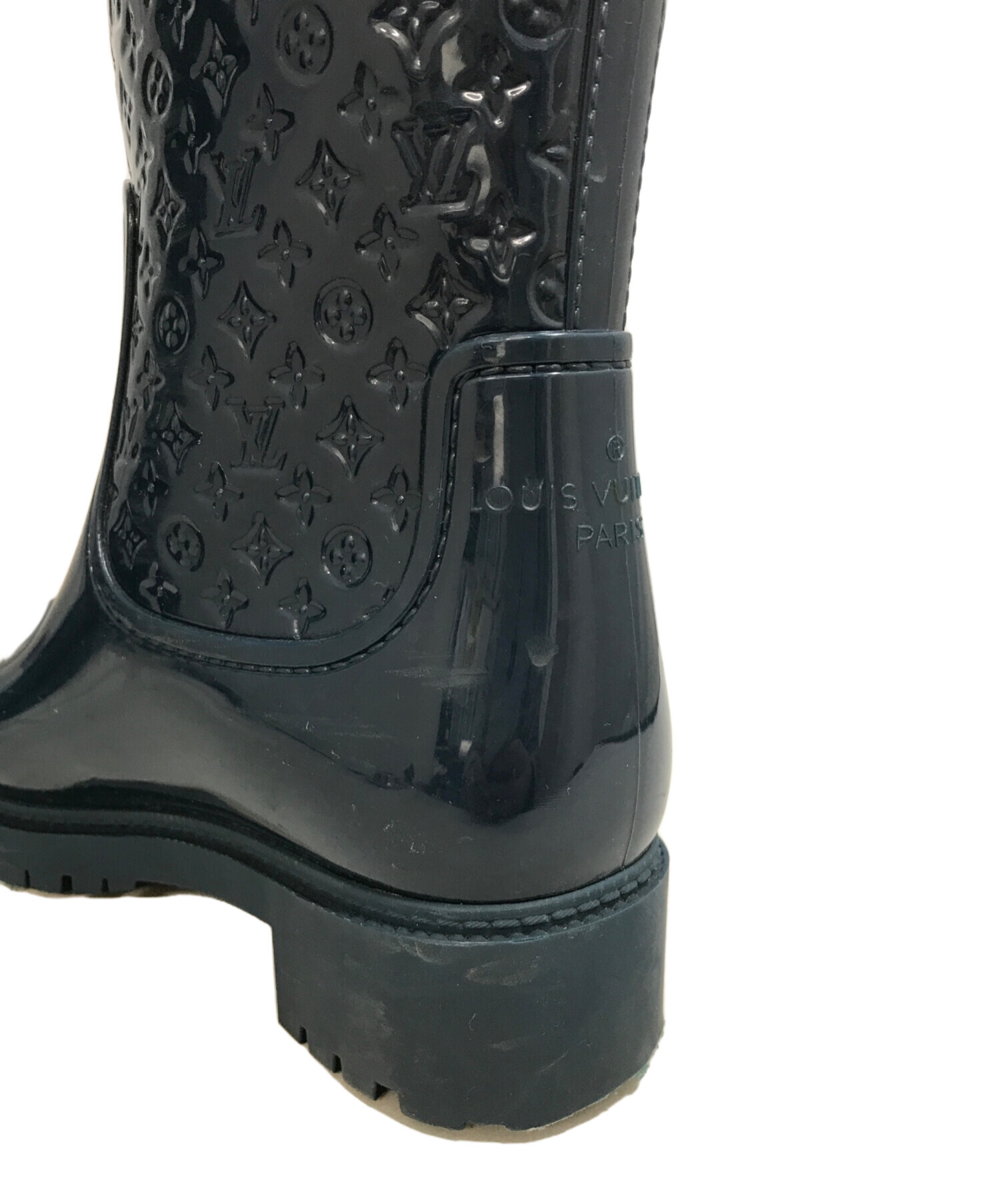 LOUIS VUITTON  レインブーツ size40 中古・古着通販】LOUIS VUITTON (ルイ ヴィトン) レインブーツ