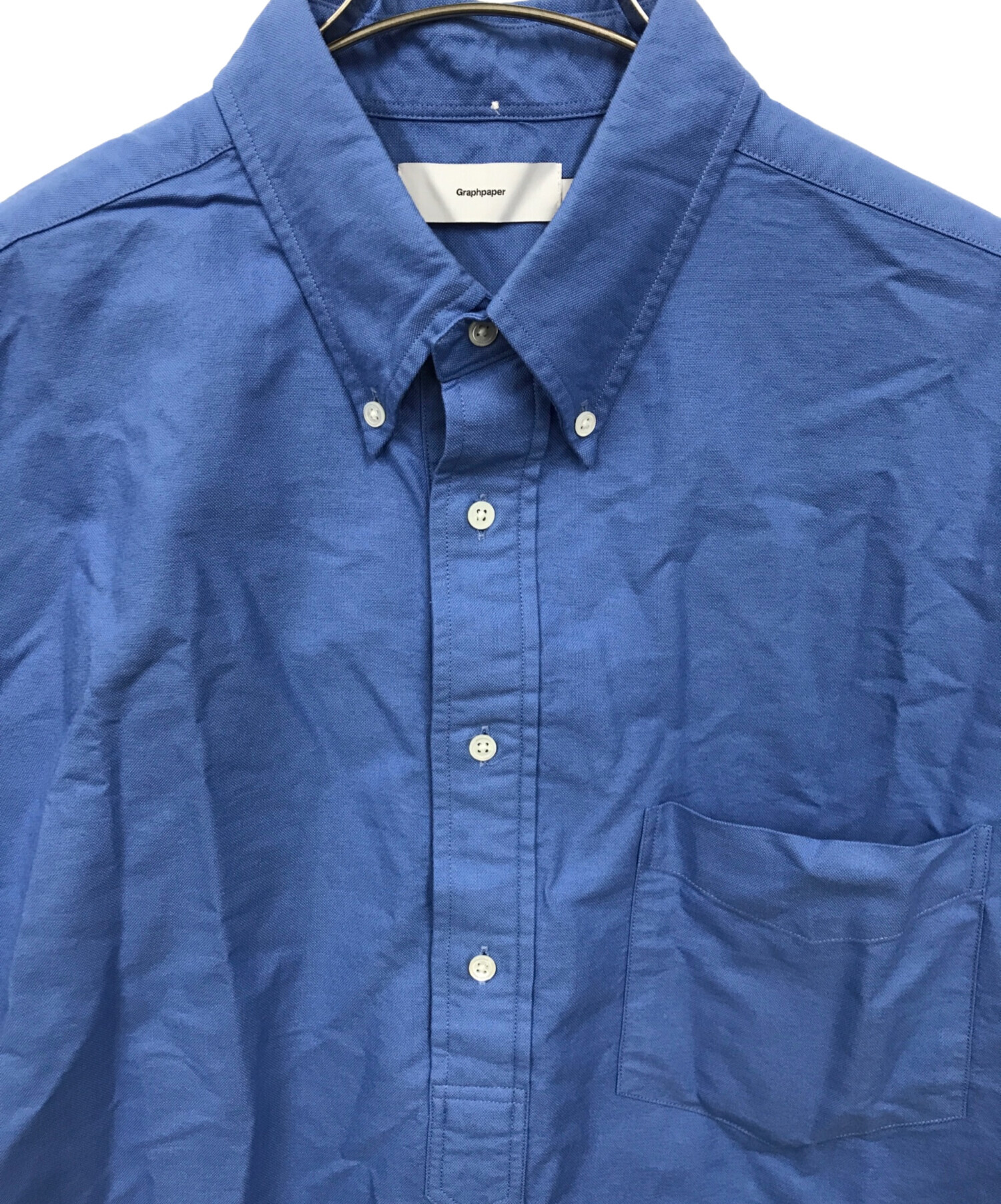 中古・古着通販】Graphpaper (グラフペーパー) POシャツ ブルー サイズ 