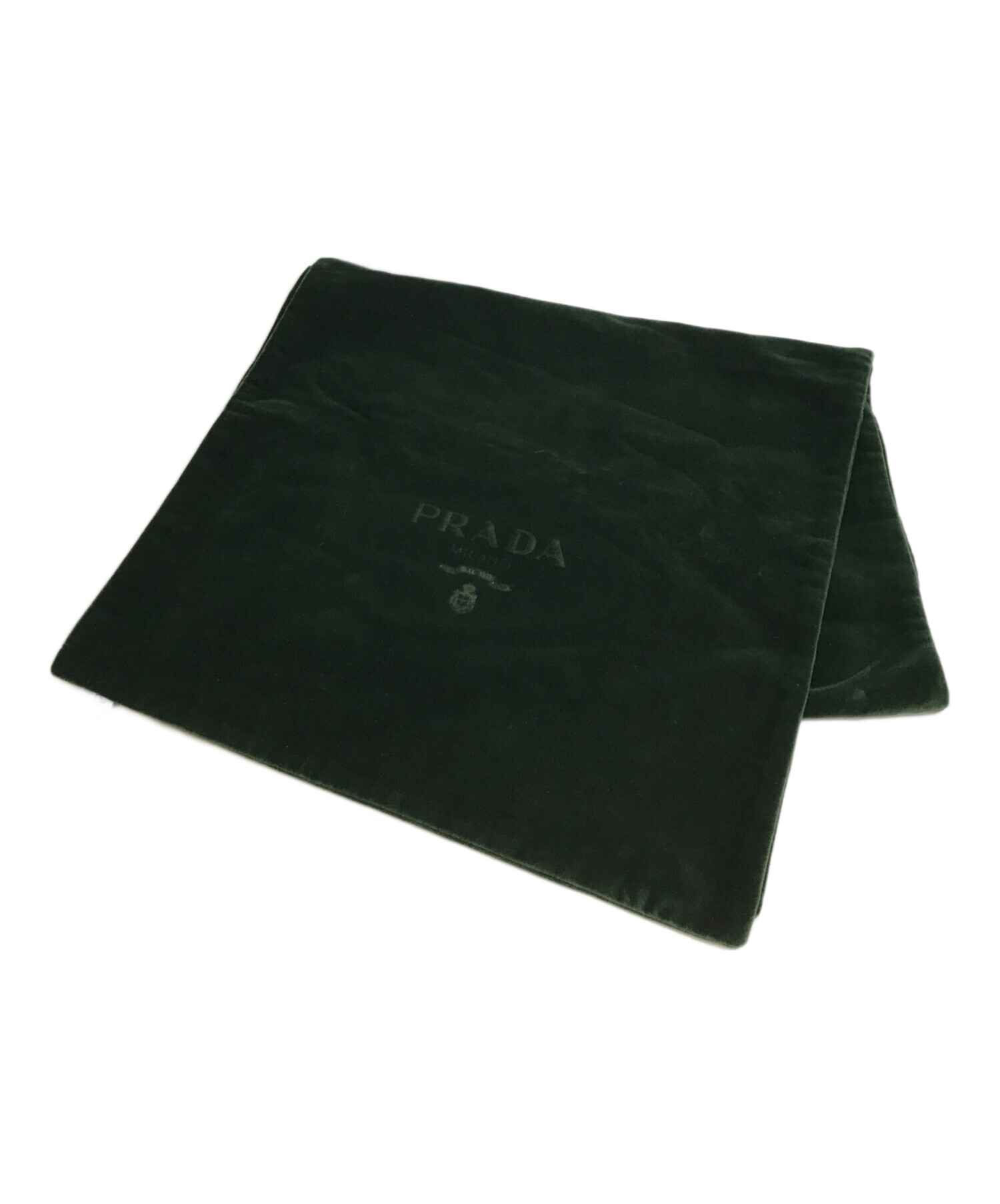 中古・古着通販】PRADA (プラダ) ベロアマフラー グリーン｜ブランド
