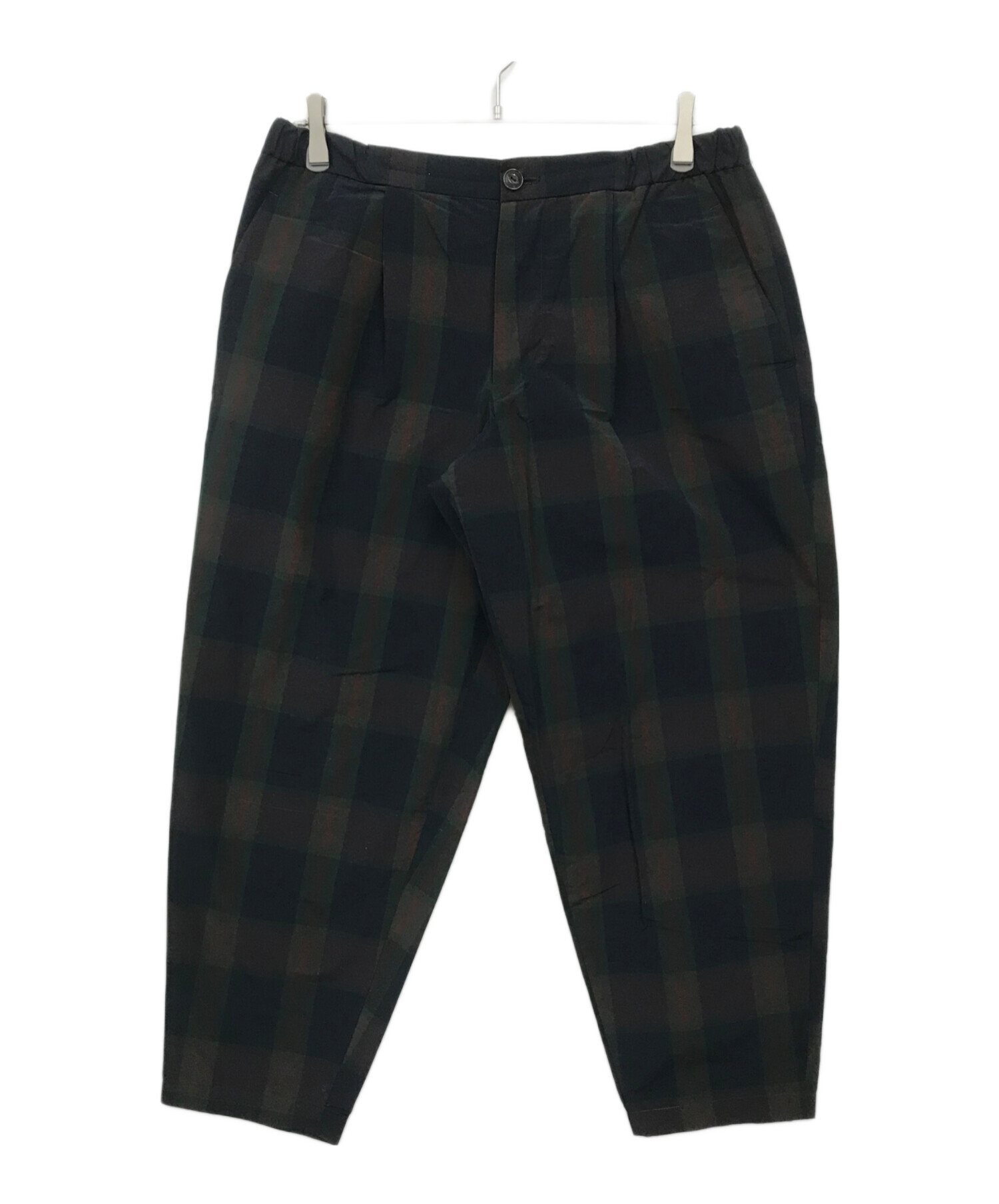 kolor チェックパンツ 中古・古着通販】KOLOR (カラー) チェックパンツ ブラック サイズ:3