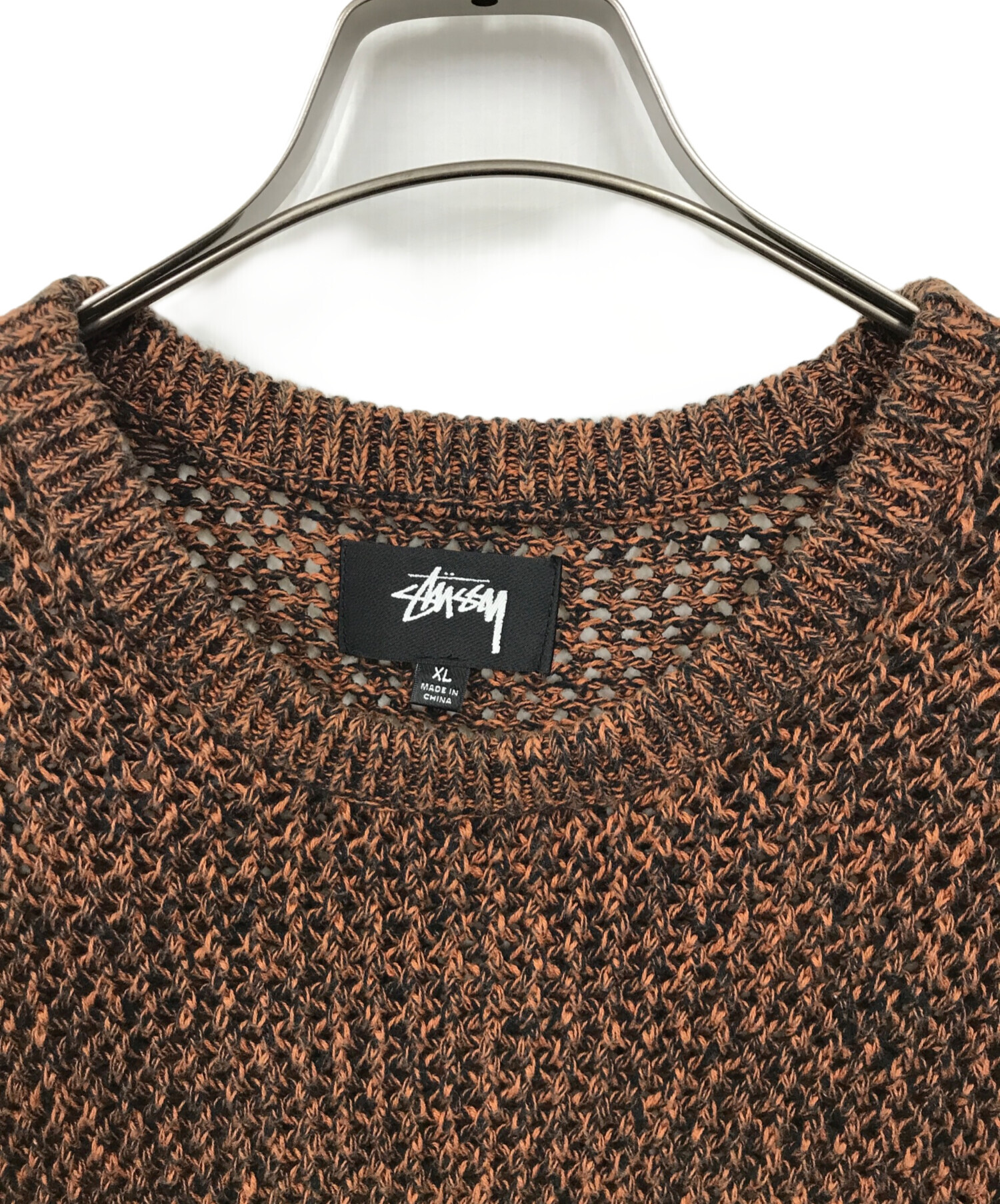 中古・古着通販】stussy (ステューシー) 2 Tone Loose Gauge Sweater