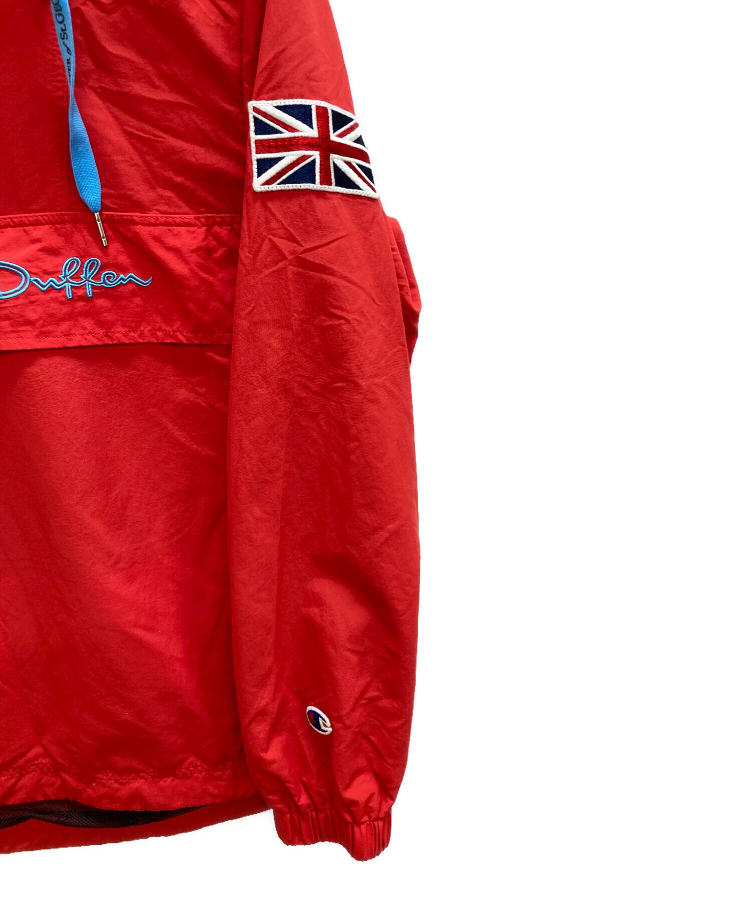 未使用 マンシングウェア◆アノラック ハーフジップ パーカー◆レッド Mサイズ Champion（チャンピオン）の「【Champion】チャンピオン ハーフ